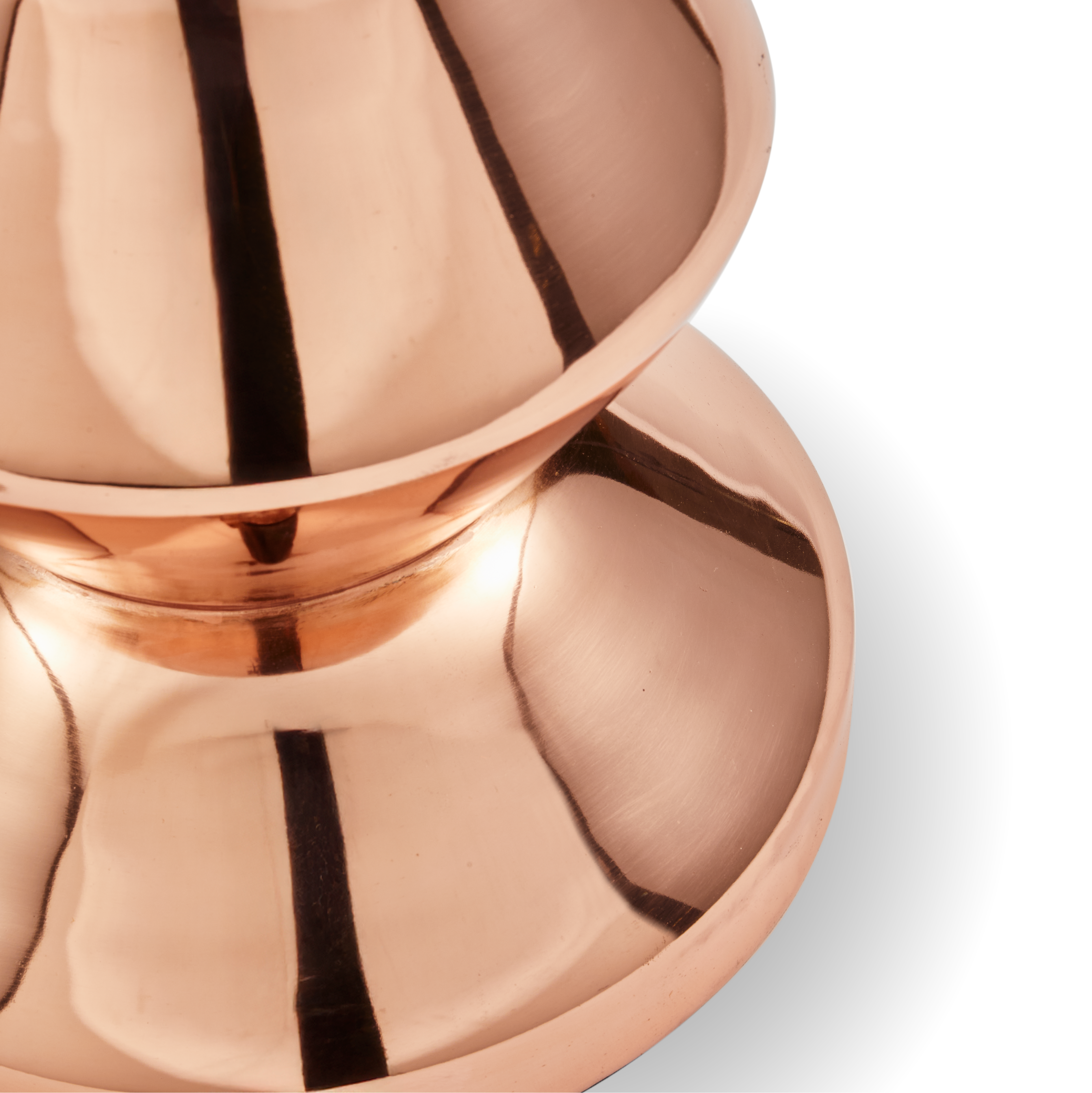 ZIG ZAG METAL Copper Stool