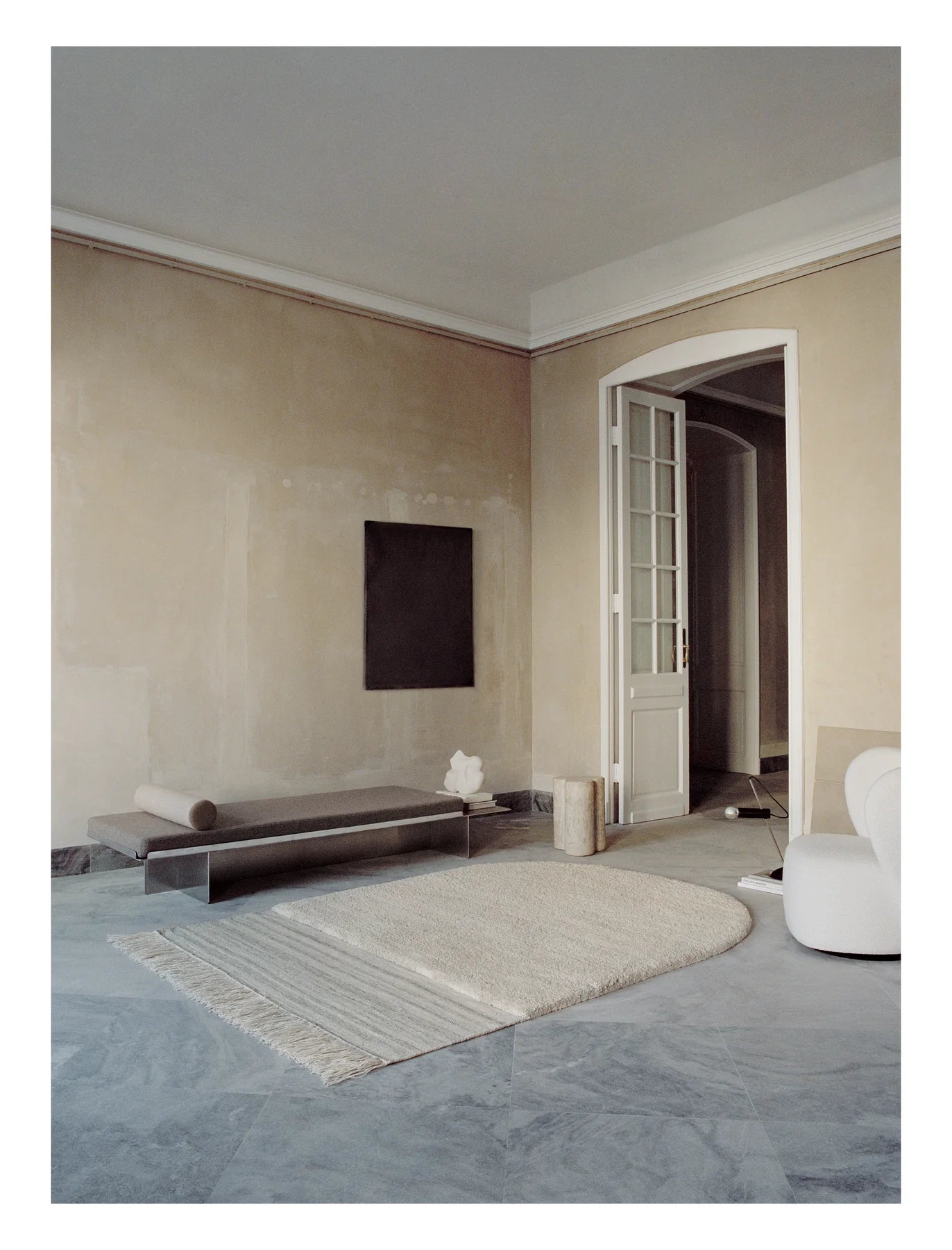 Teppich ETERNAL EYE - CHALK dunkelbeige