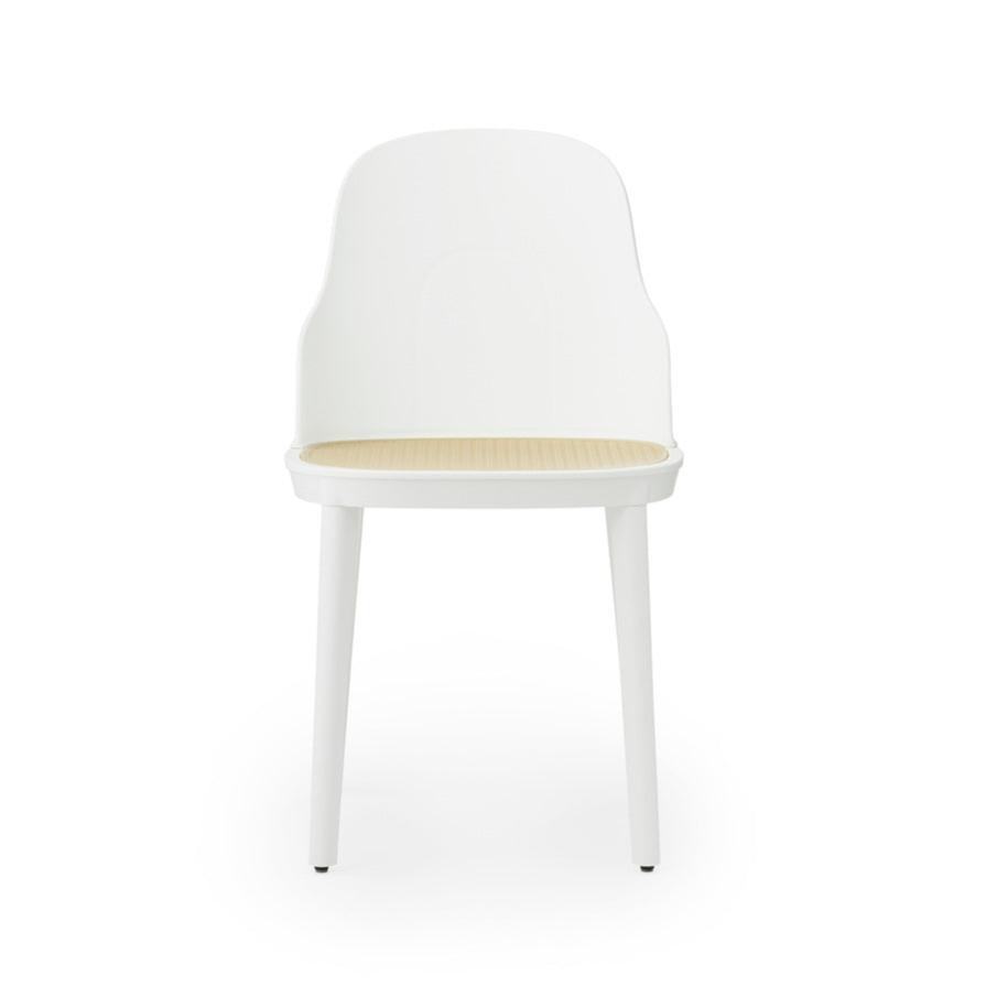 Allez PP white chair with wicker