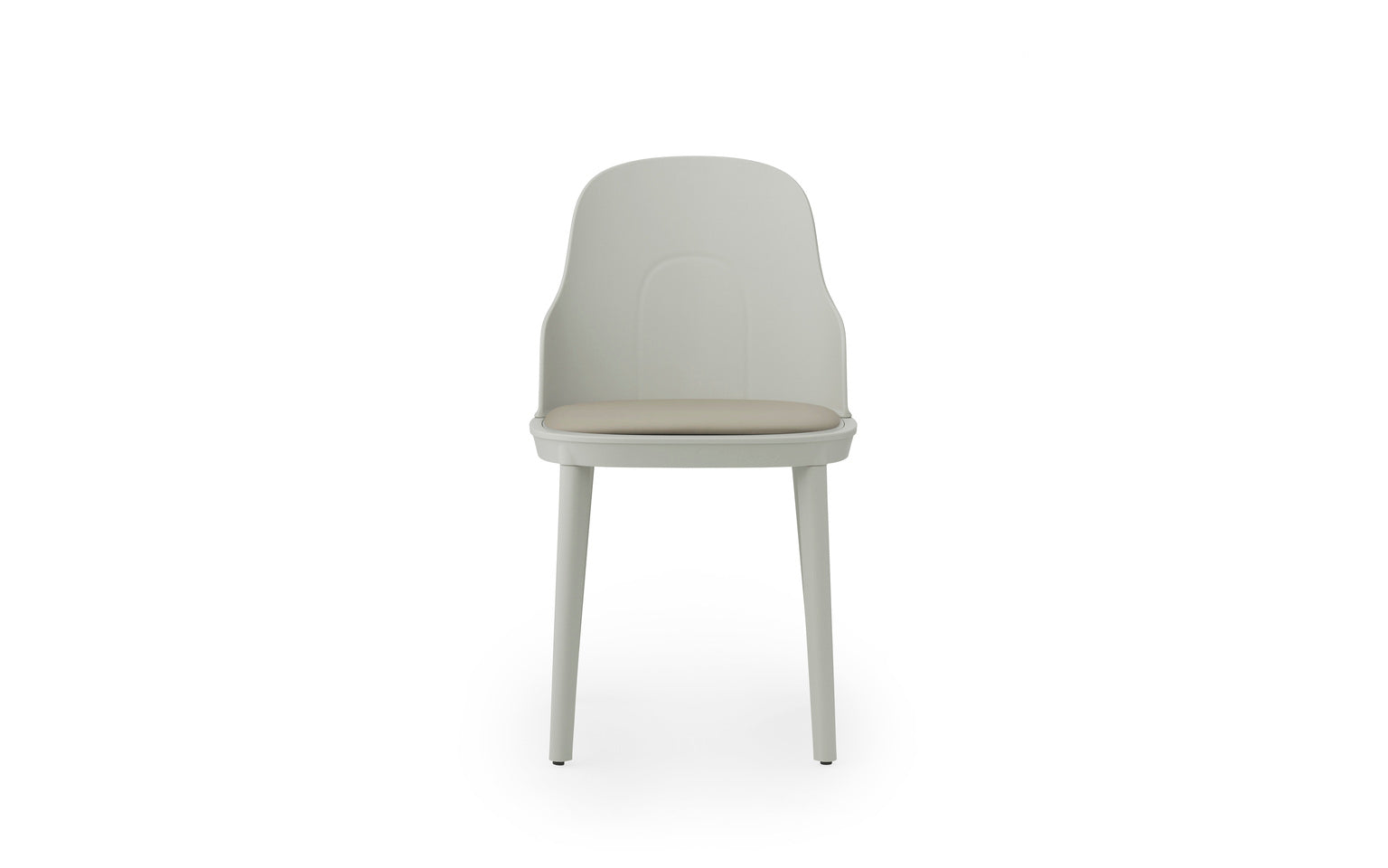 Allez PP Stuhl warm grau mit Ultra -Leder -Polster