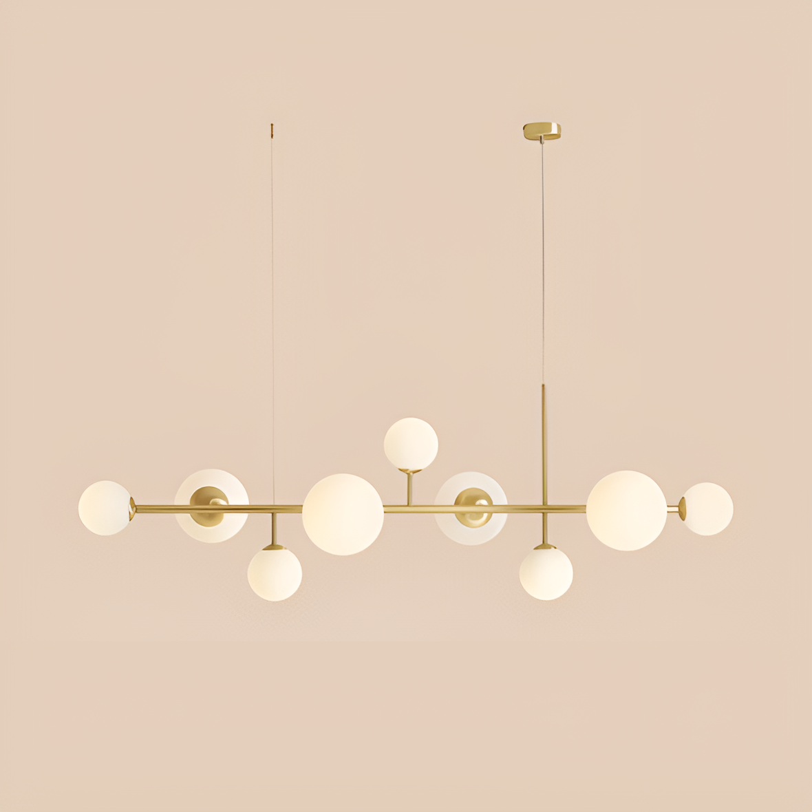 Lampa wisząca DIONE LONG mosiężny