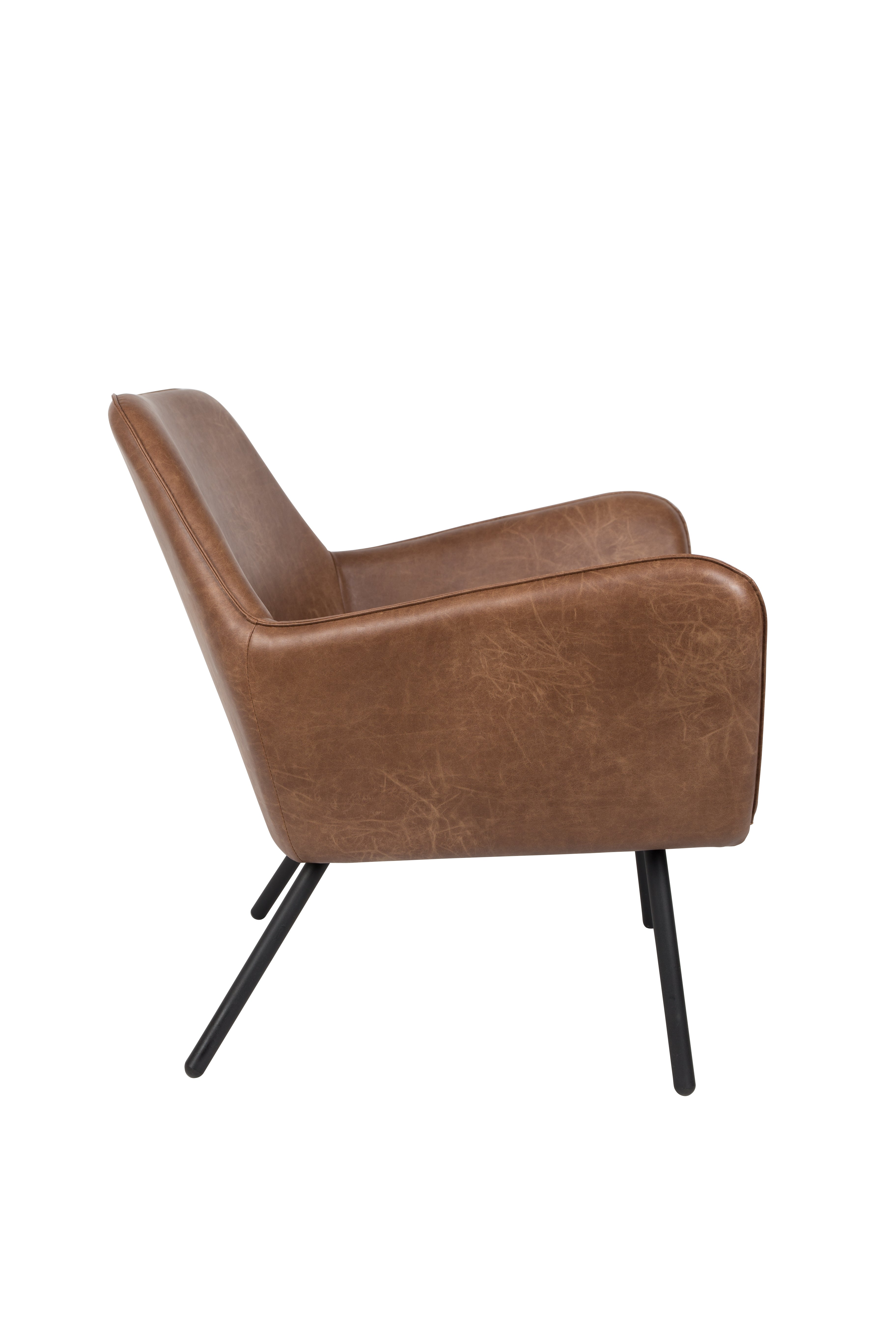 Bronze eco -leather voucher armchair