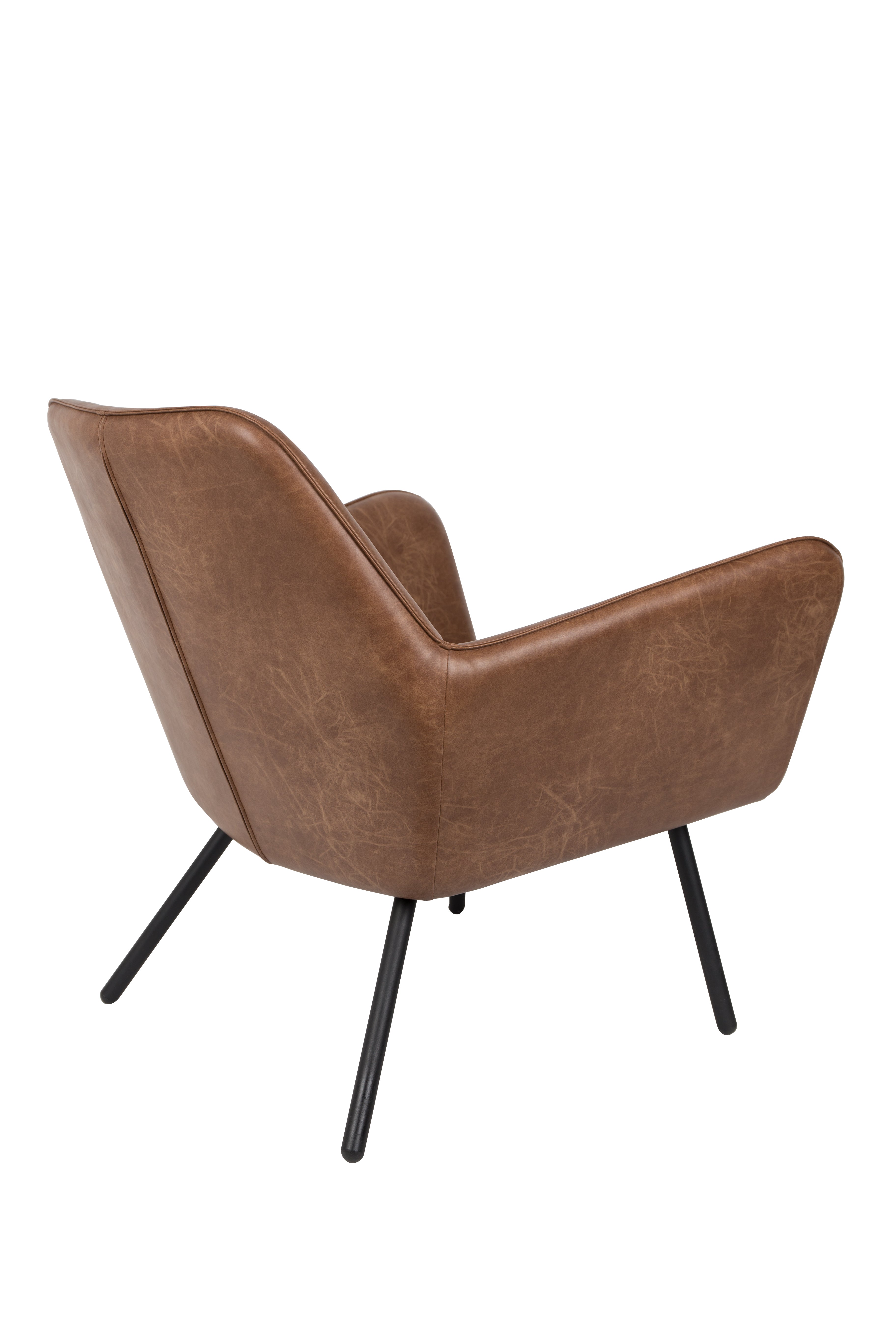 Bronze eco -leather voucher armchair