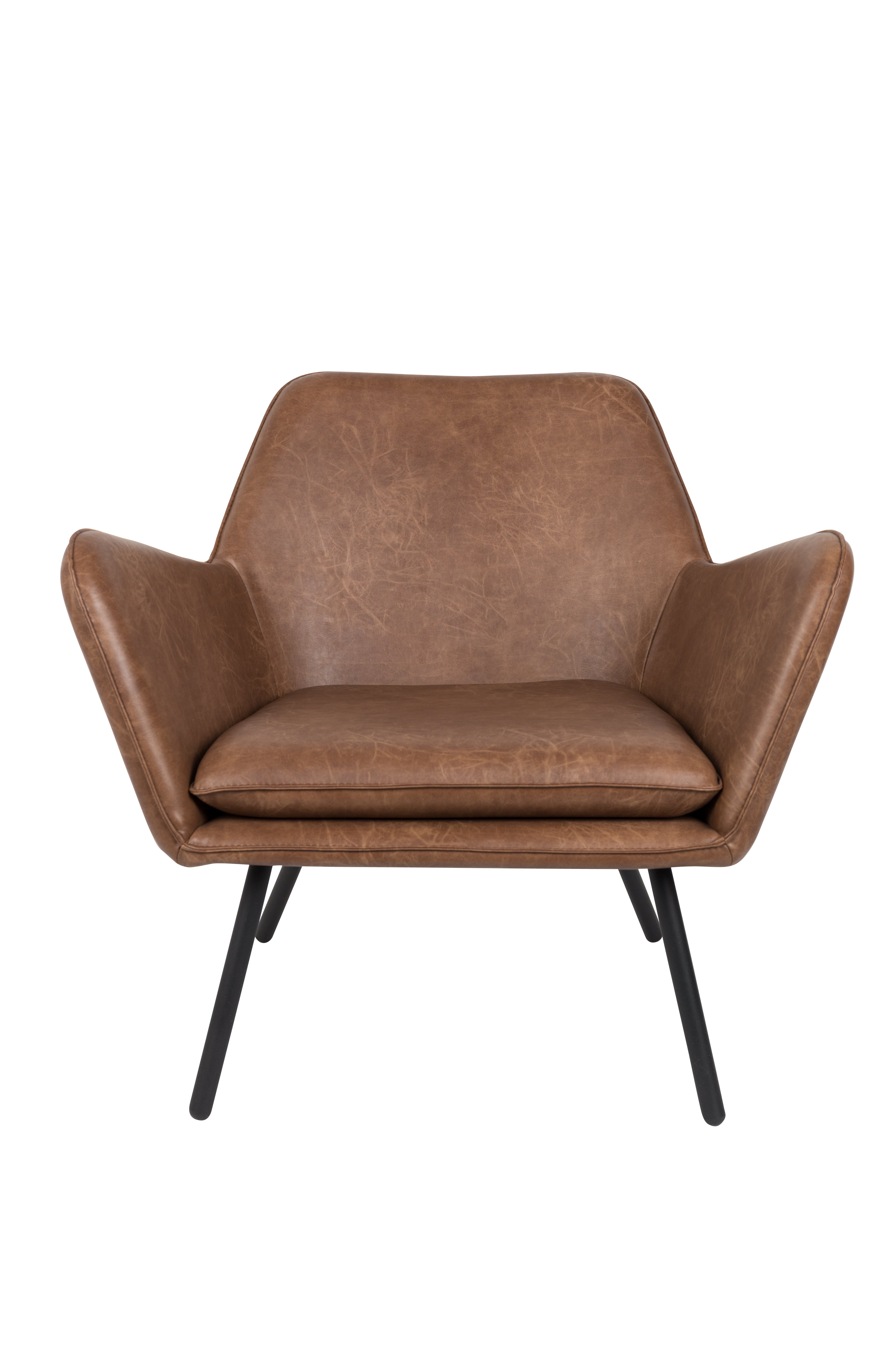 Bronze eco -leather voucher armchair