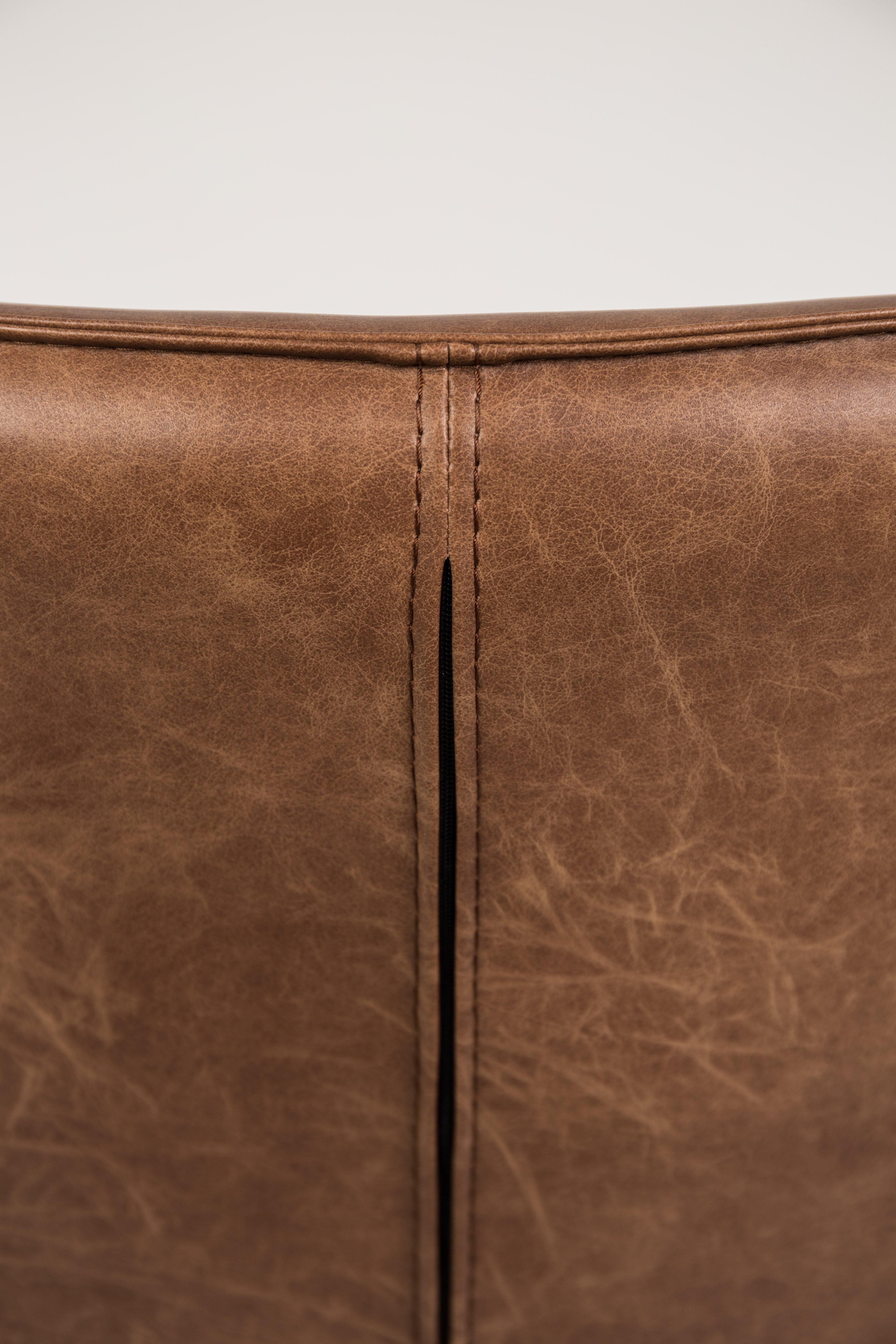 Bronze eco -leather voucher armchair