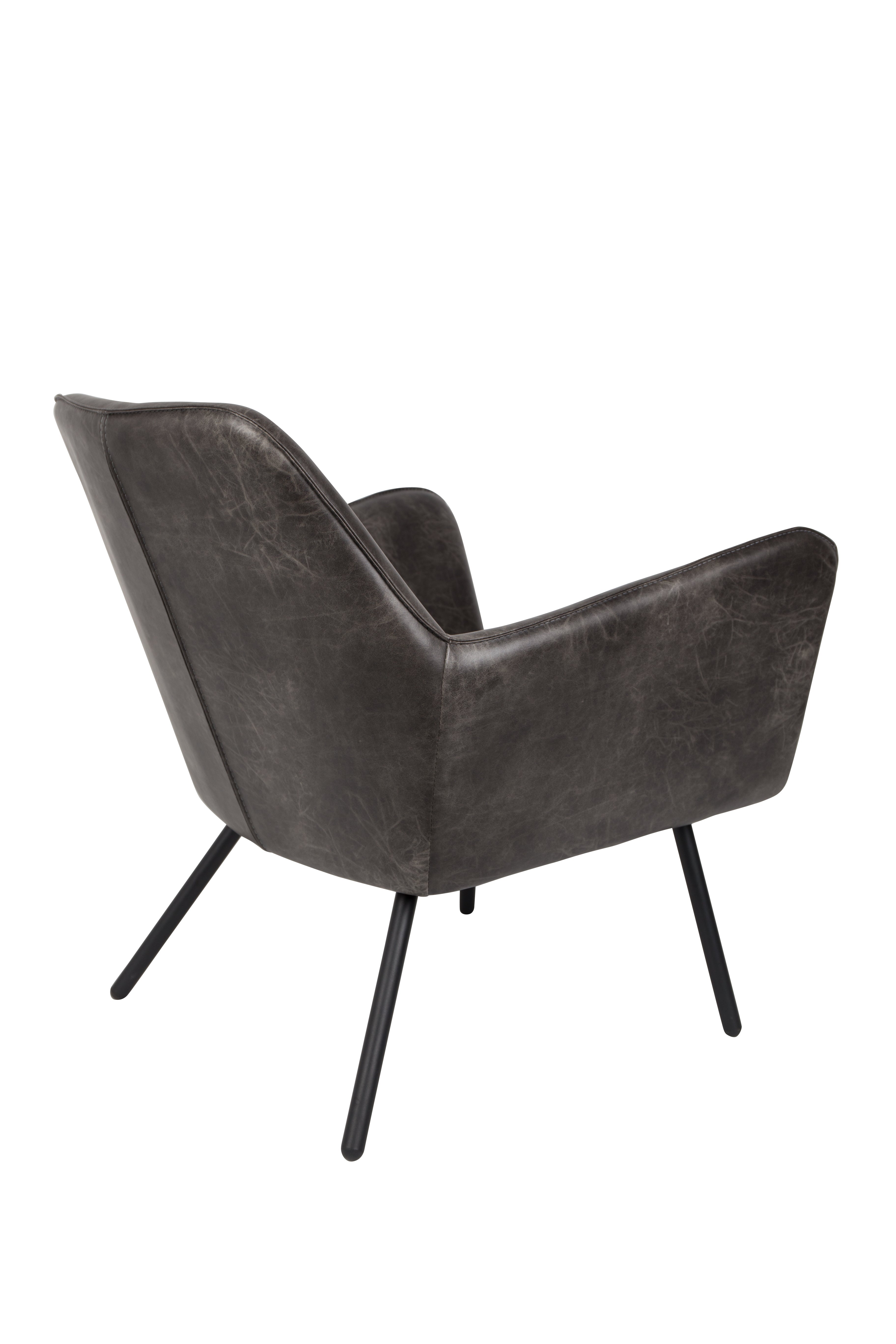 Dark gray ecosary voucher armchair