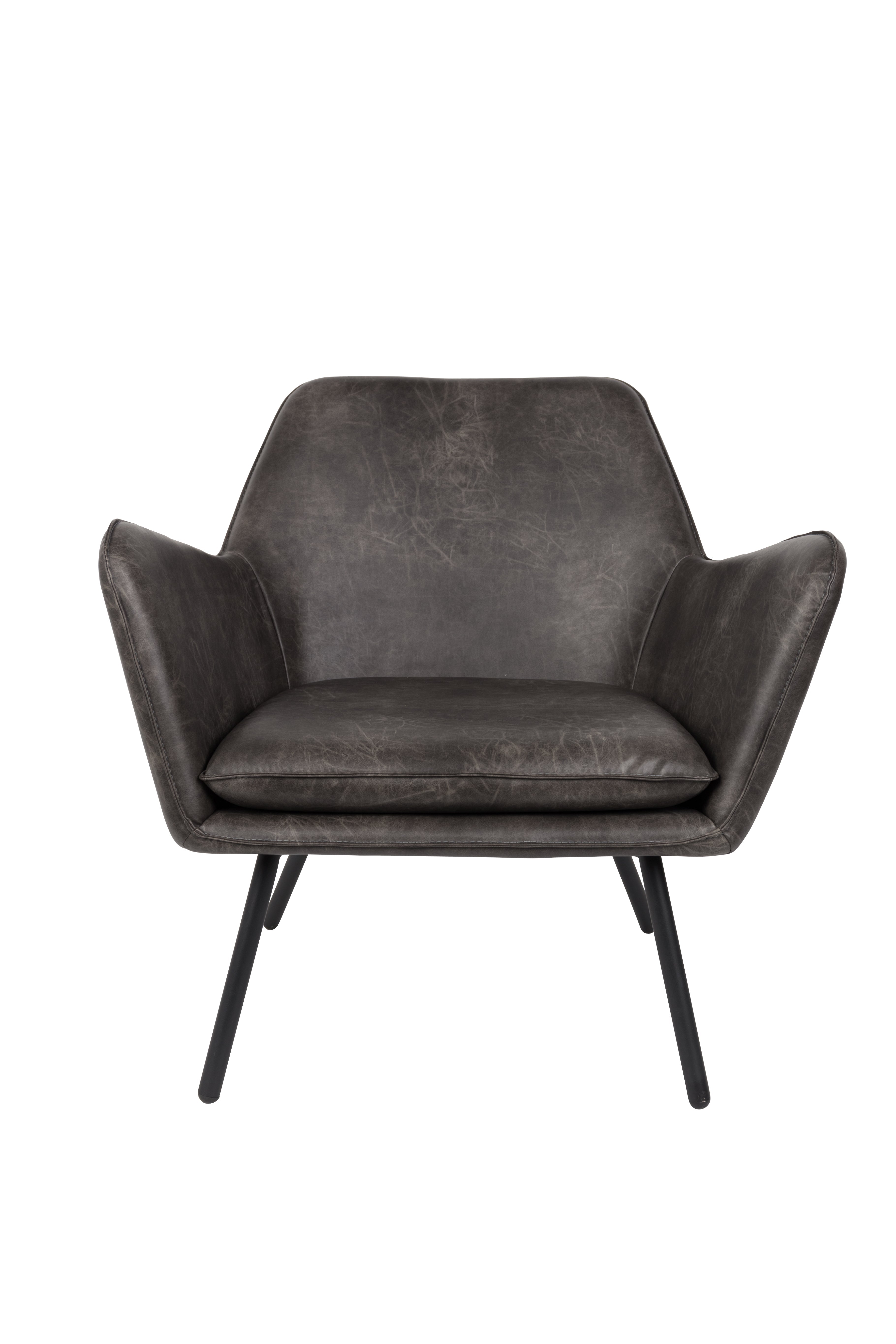 Dark gray ecosary voucher armchair