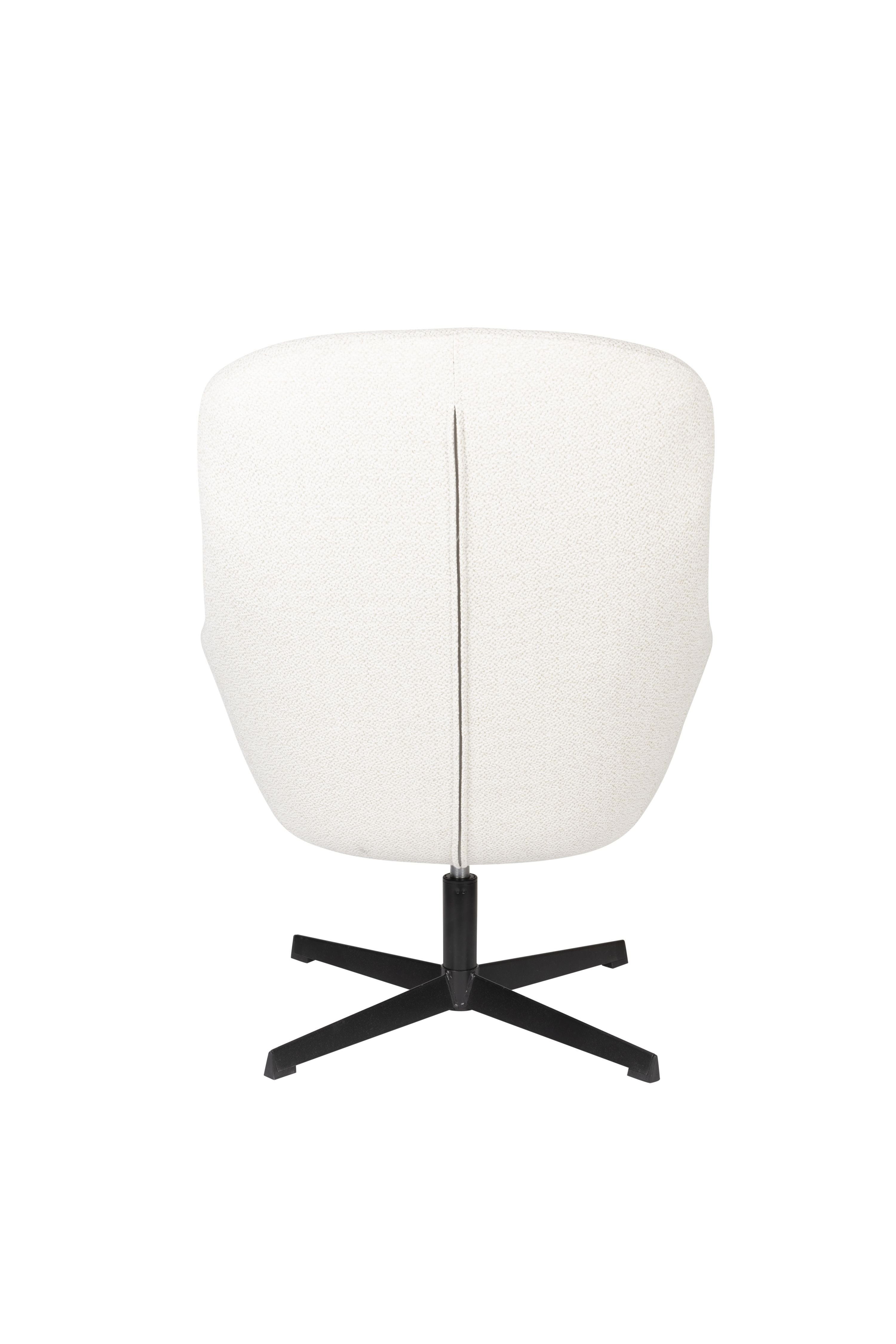 Yuki white rotary armchair