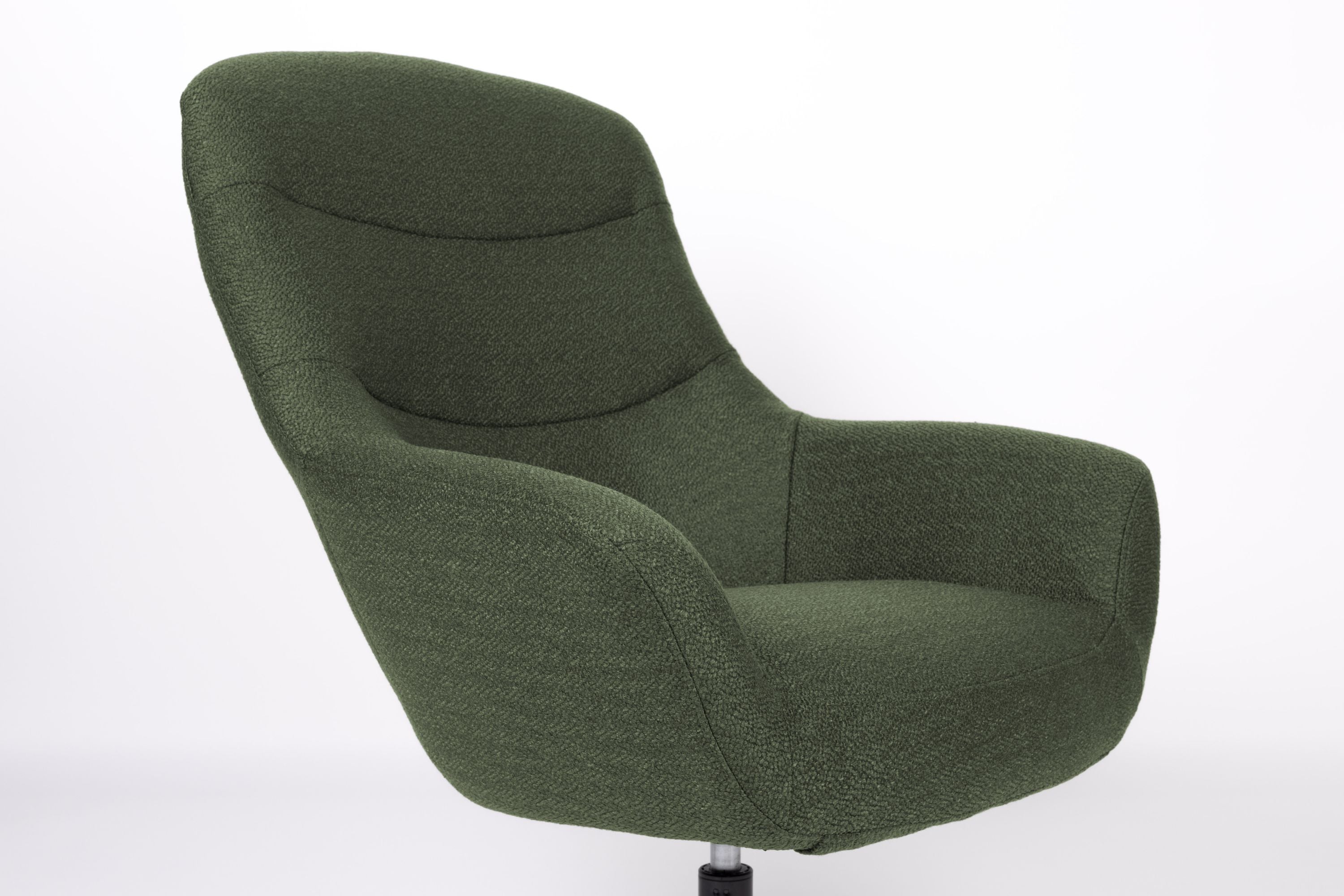 Yuki green swivel chair