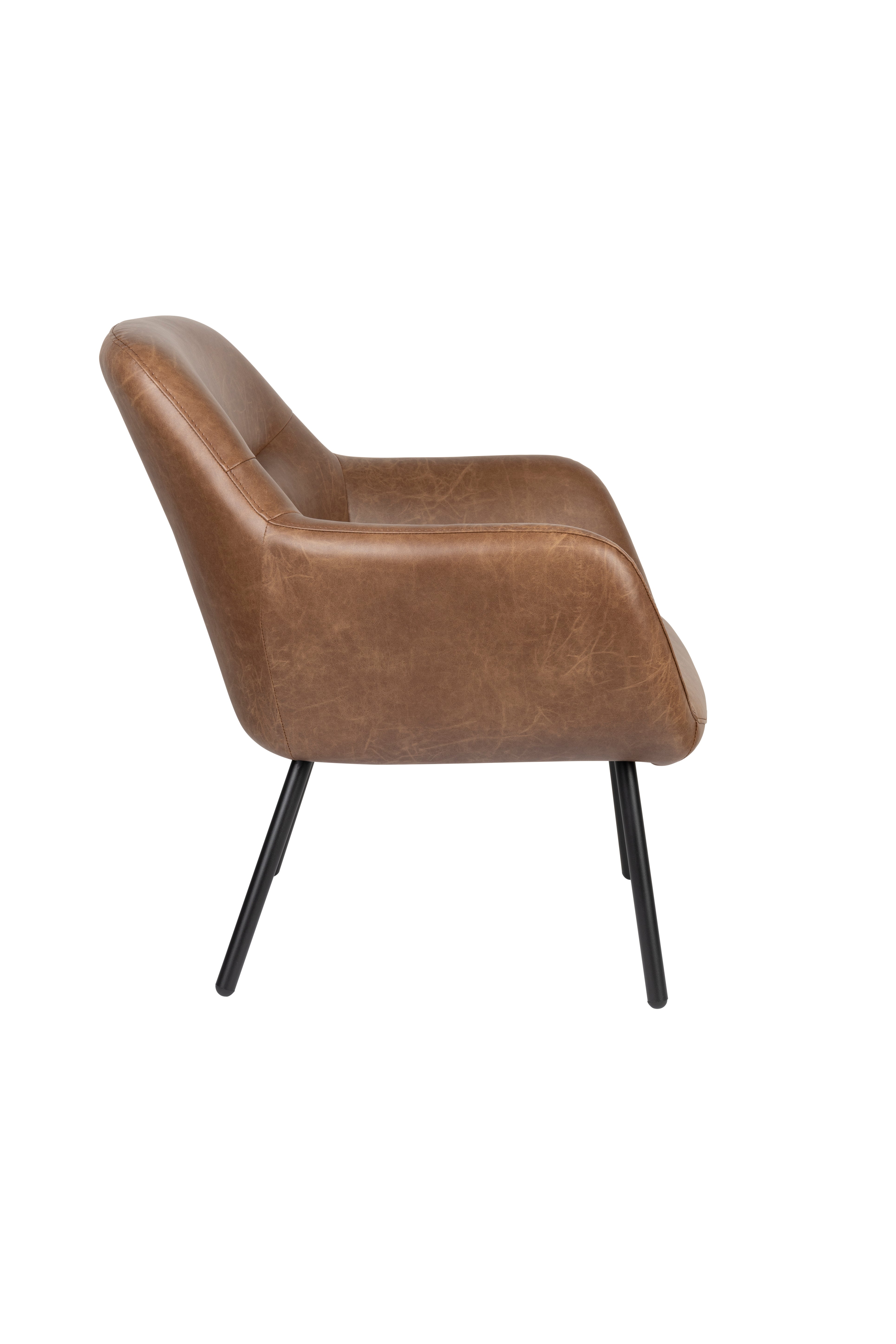 Dude chair brown ecological leather