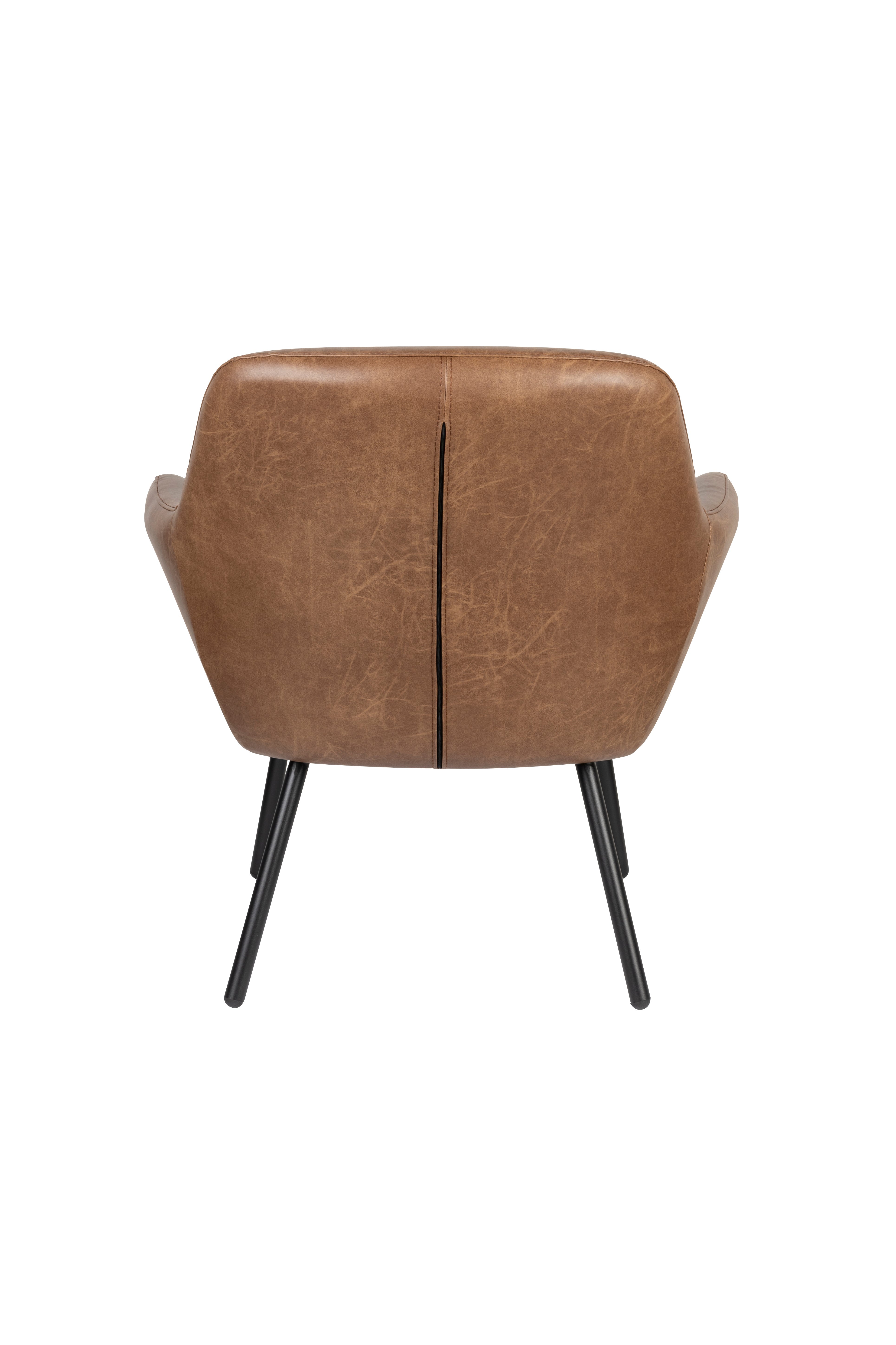 Dude chair brown ecological leather