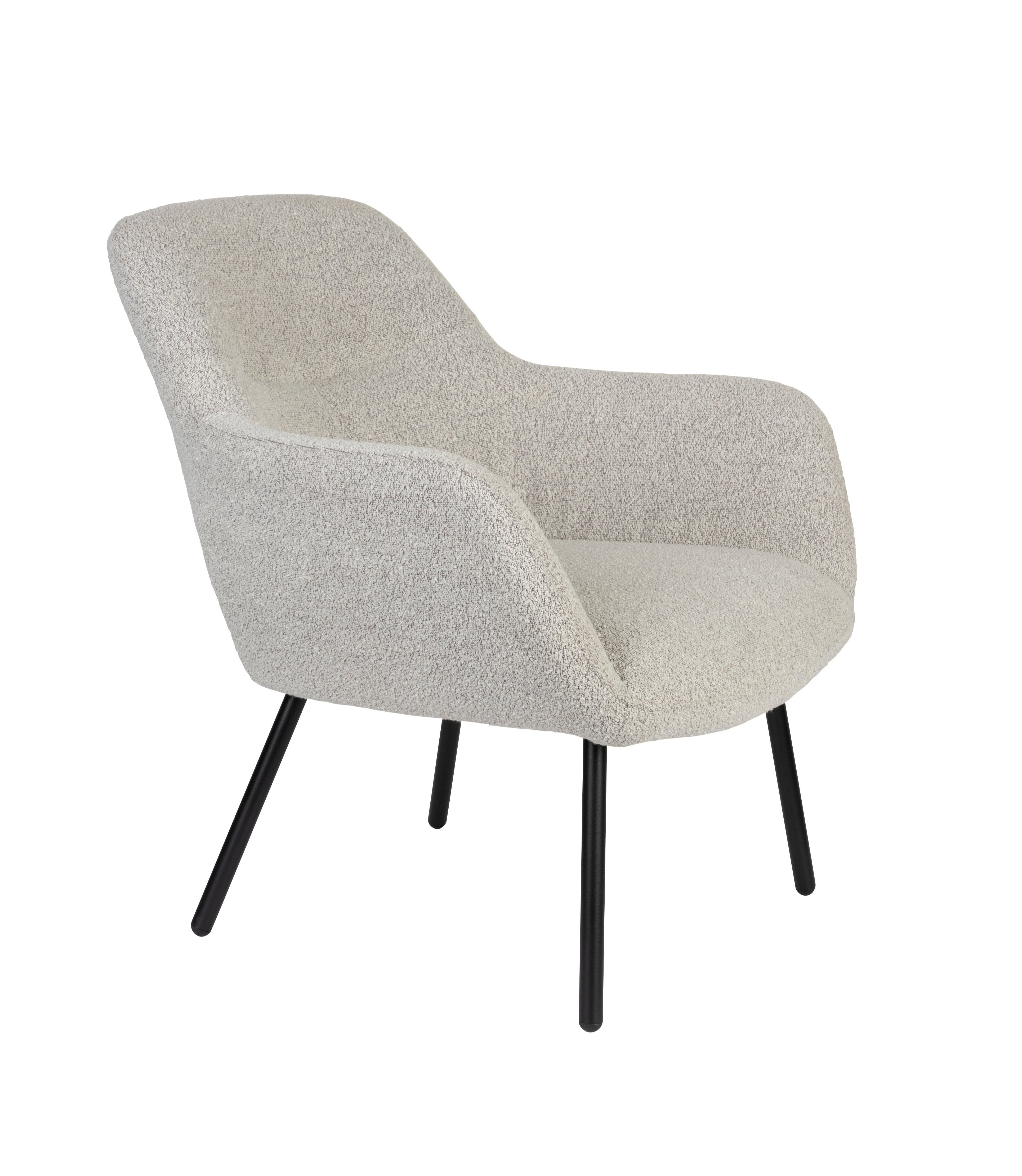 Boucle beige dude beige armchair