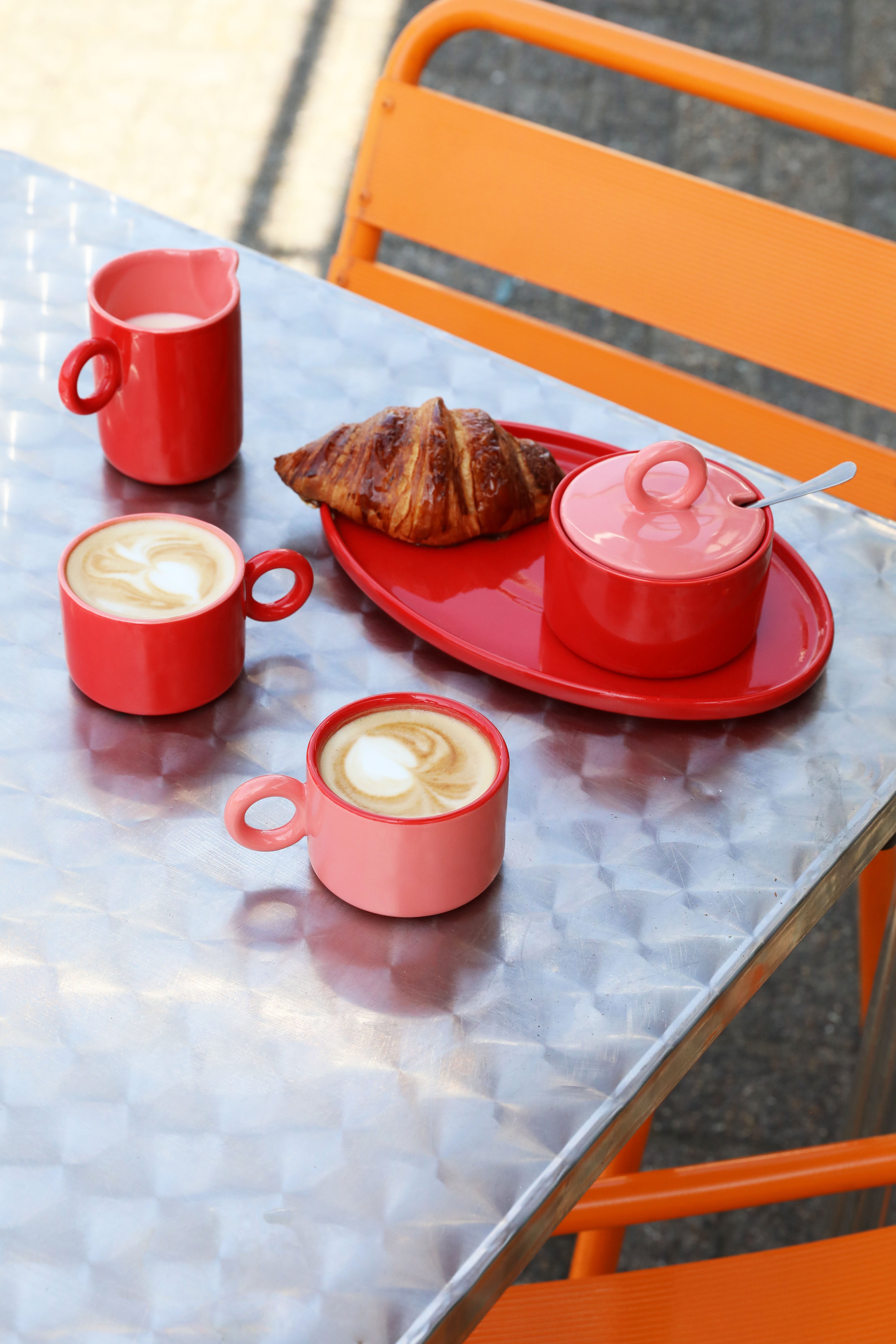 Taca CHIQUITO rote Porzellan