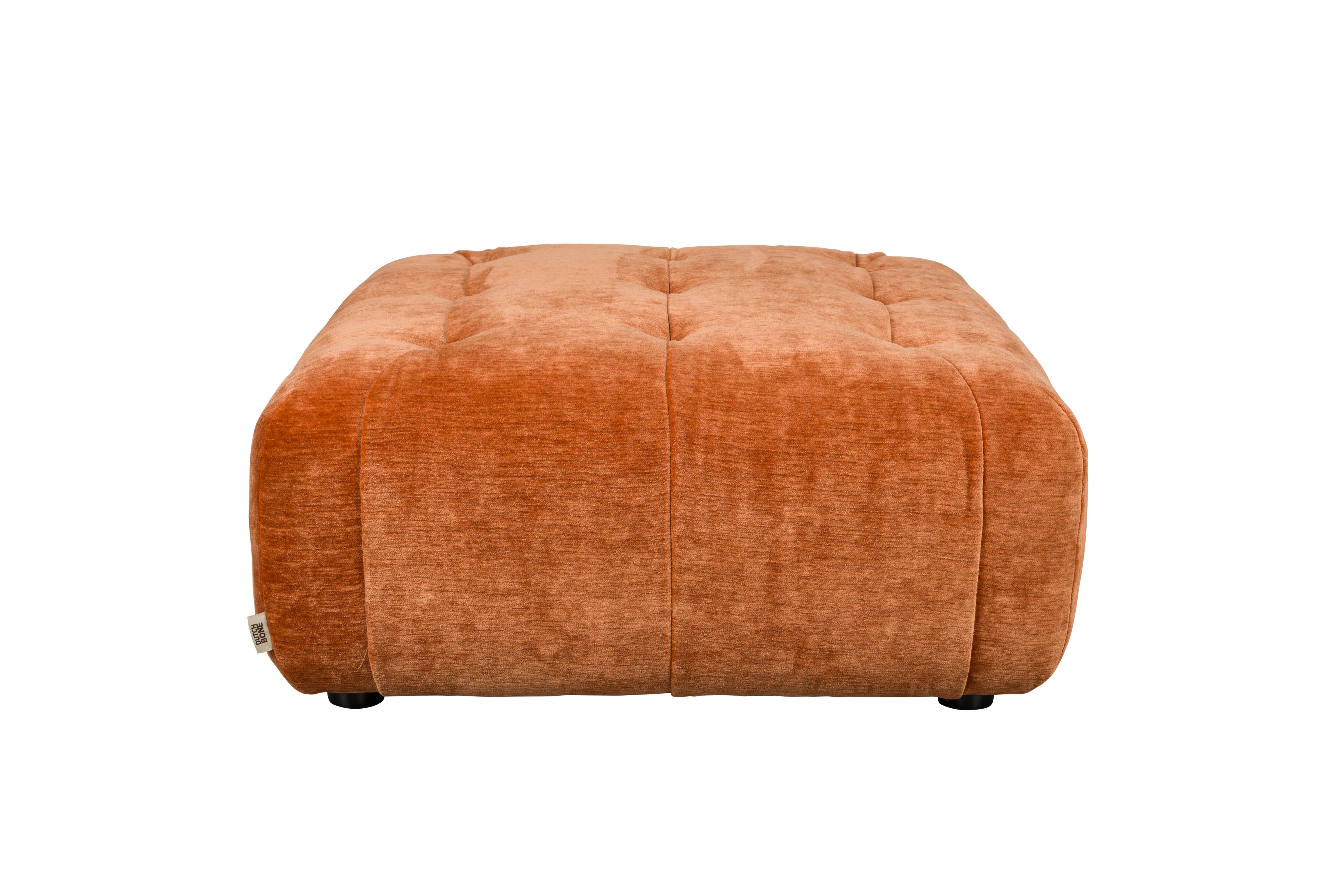 Giada Puff Brown Velvet