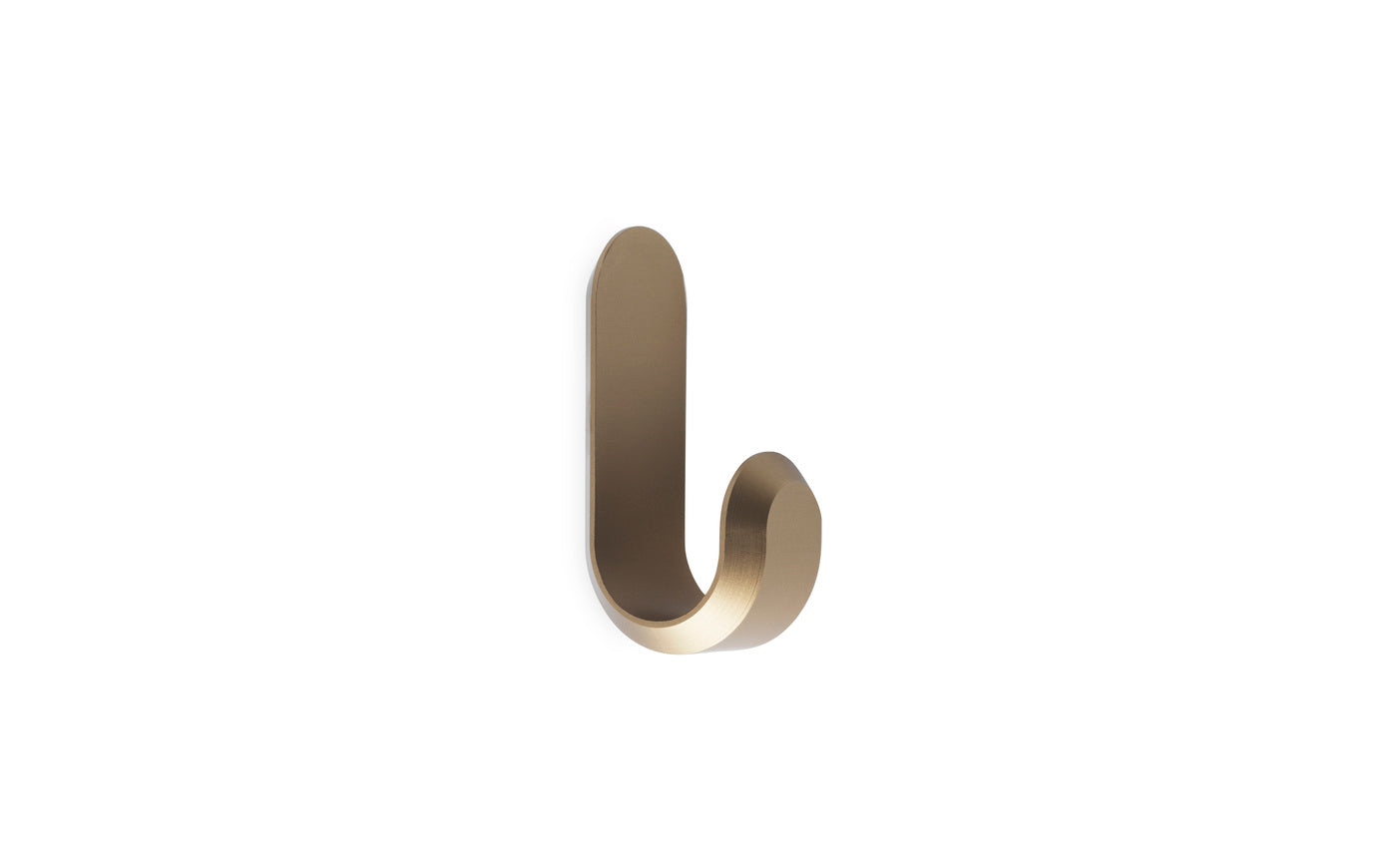 Set von CURVE Kleiderhaken in mattem Gold