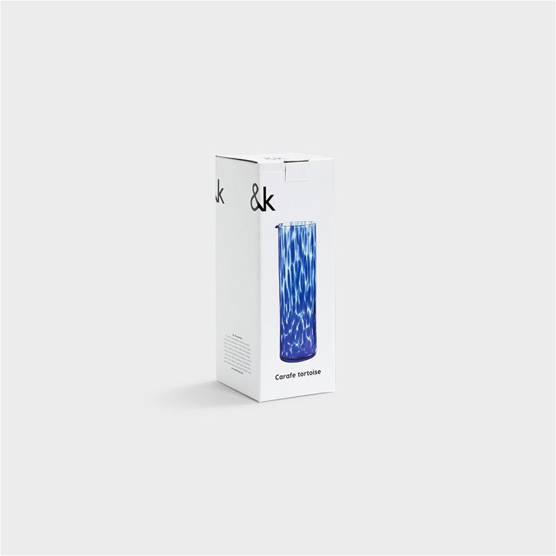 Blue Glass Carafe TORTOISE