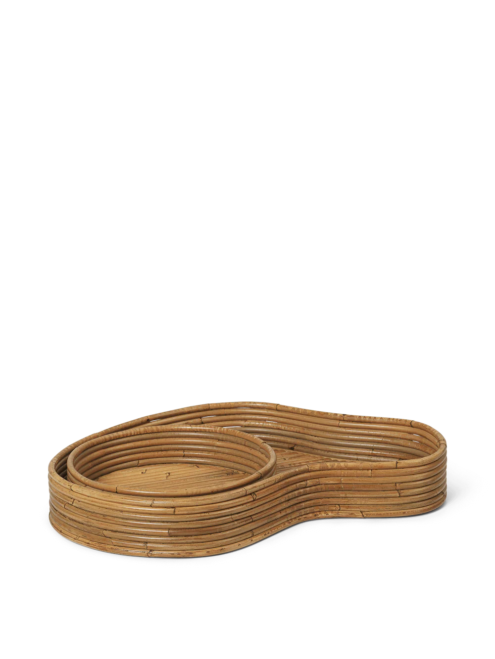 ISOLA rattan tray set
