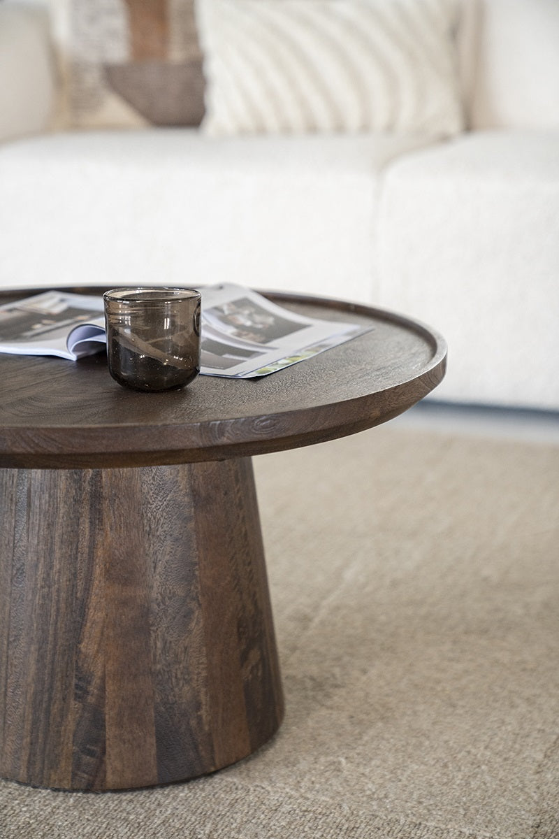 RON Coffee Table Black Mango Wood