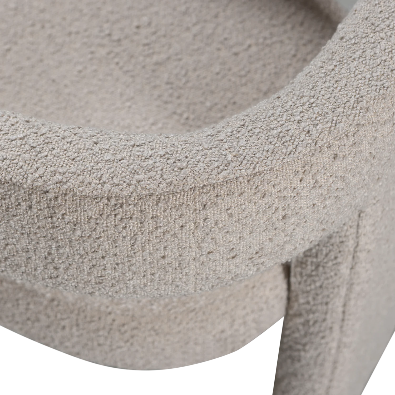 TIWA beige bouclé armchair