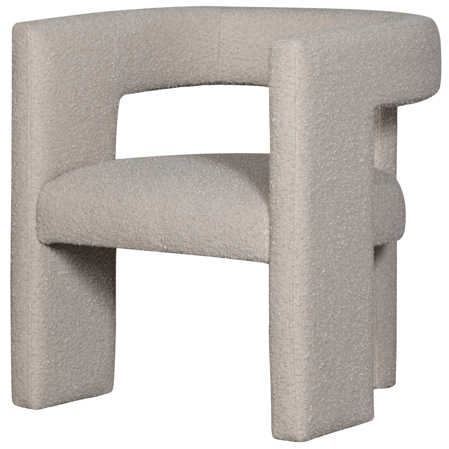 TIWA beige bouclé armchair