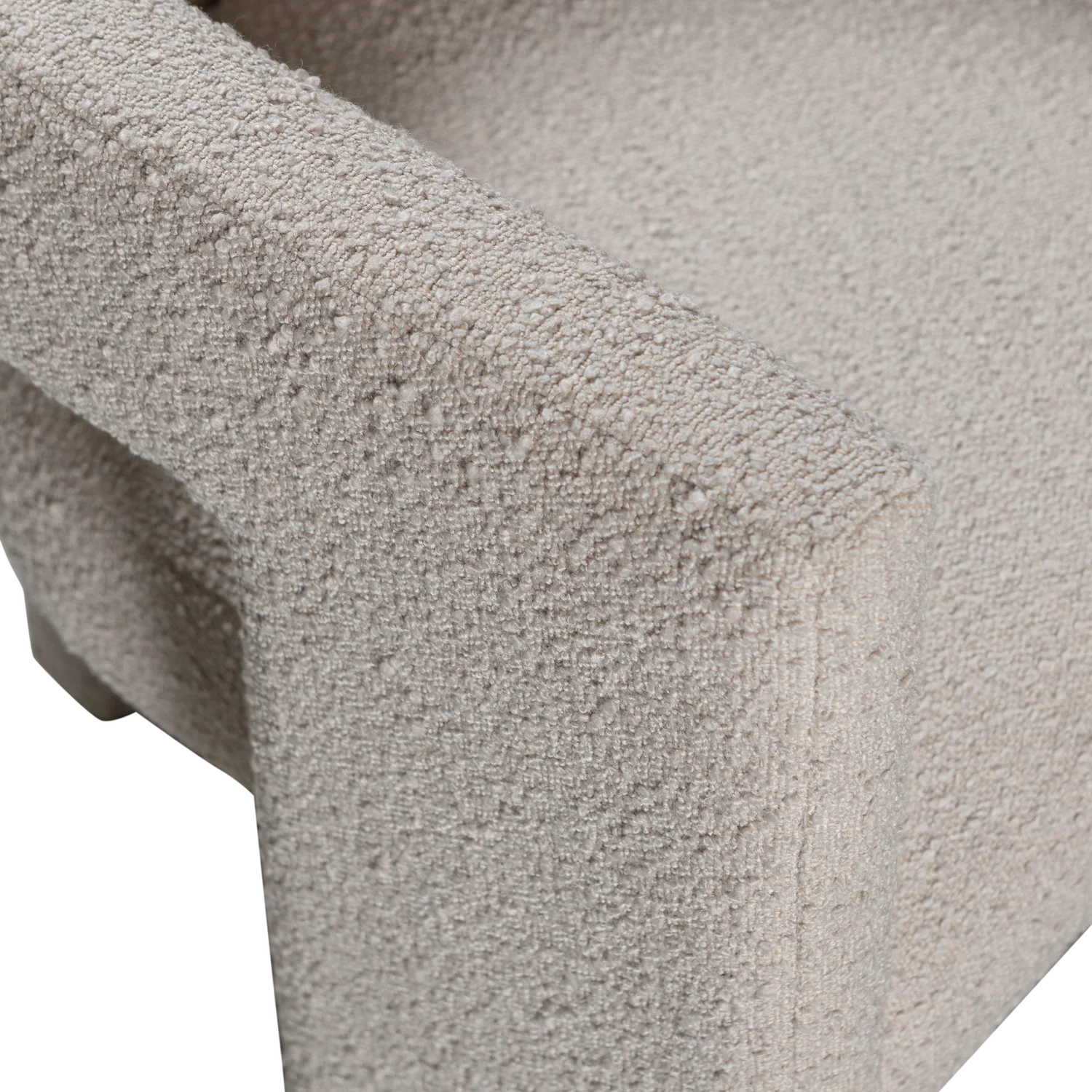 TIWA beige bouclé armchair