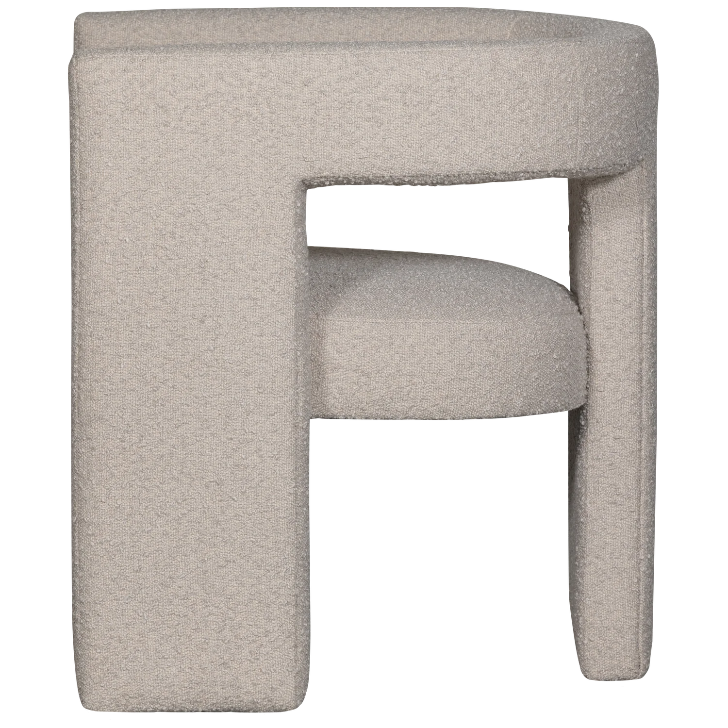 TIWA beige bouclé armchair