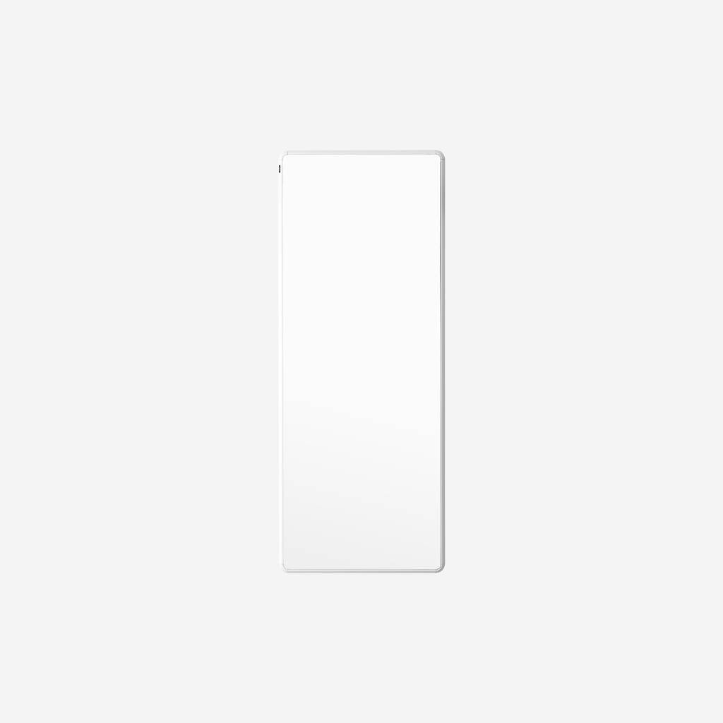 VIPP bathroom mirror with white aluminum frame