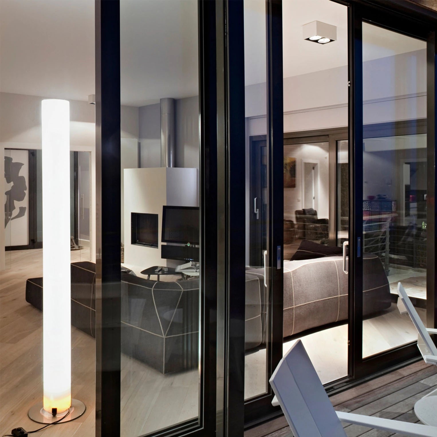 Stehlampe STYLOS weiß