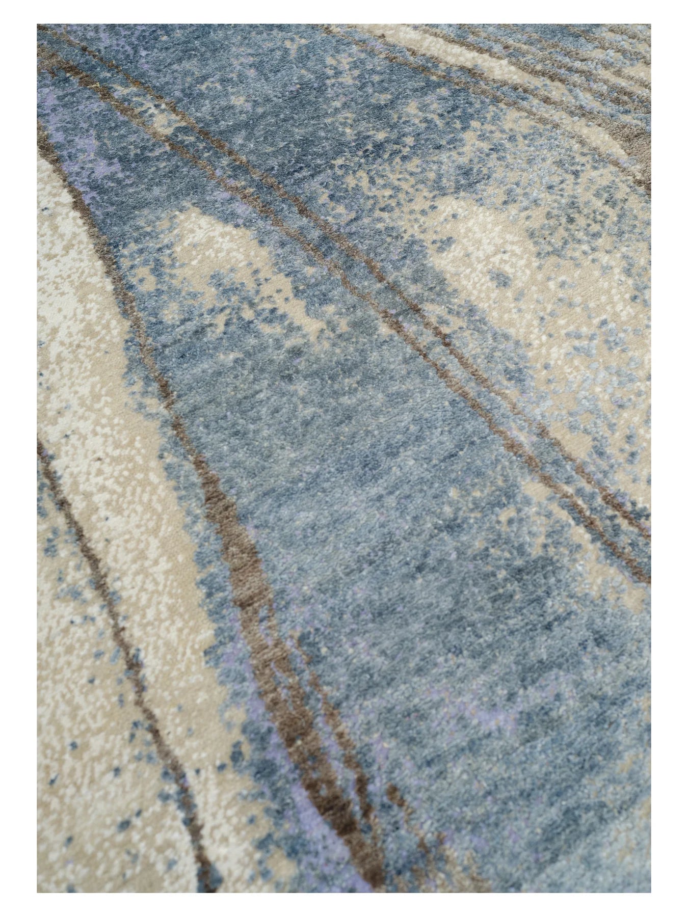 Teppich SEA REVERIE blau mit beige