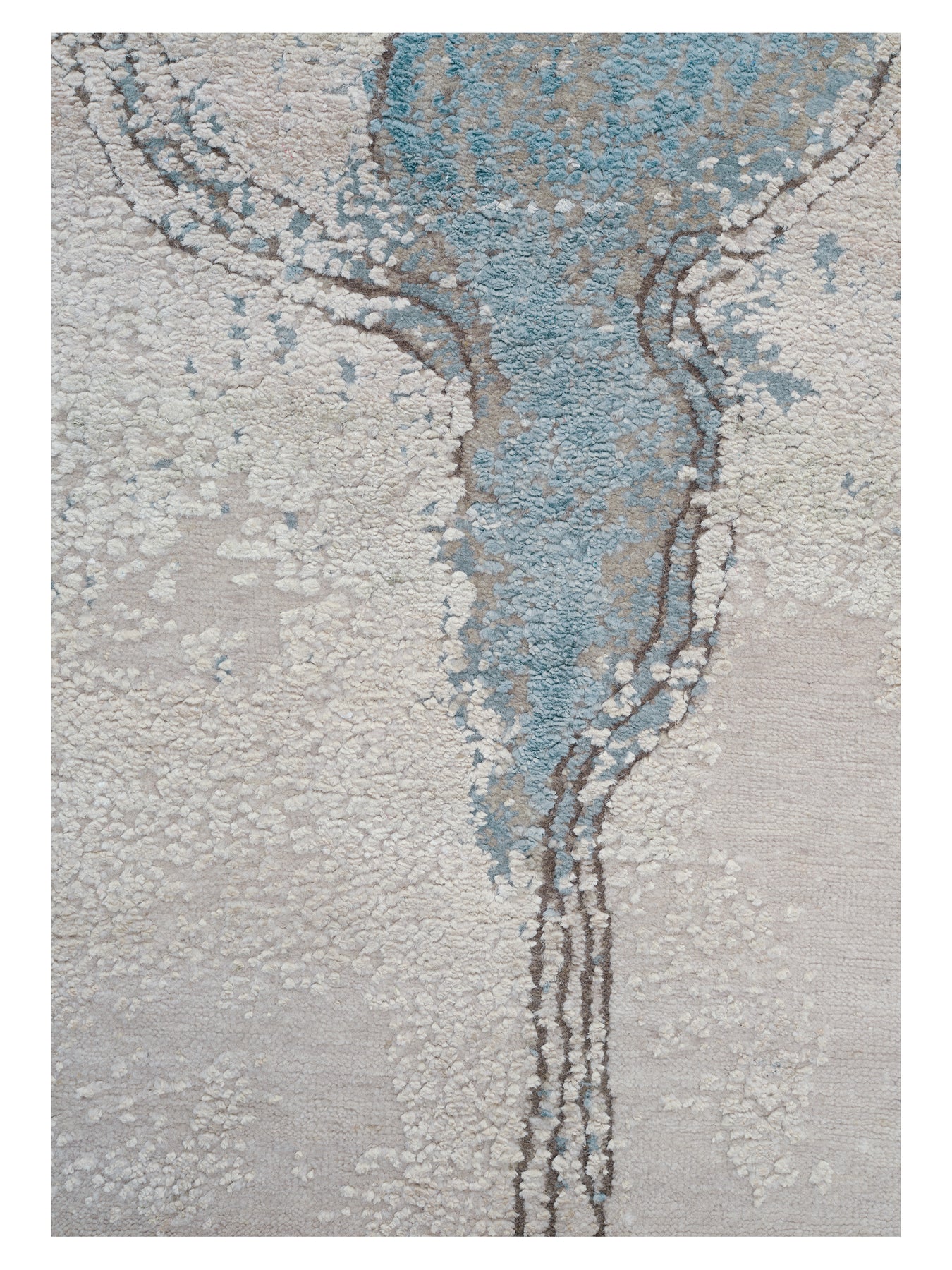 Teppich IMMERSED MYTH beige mit Blau