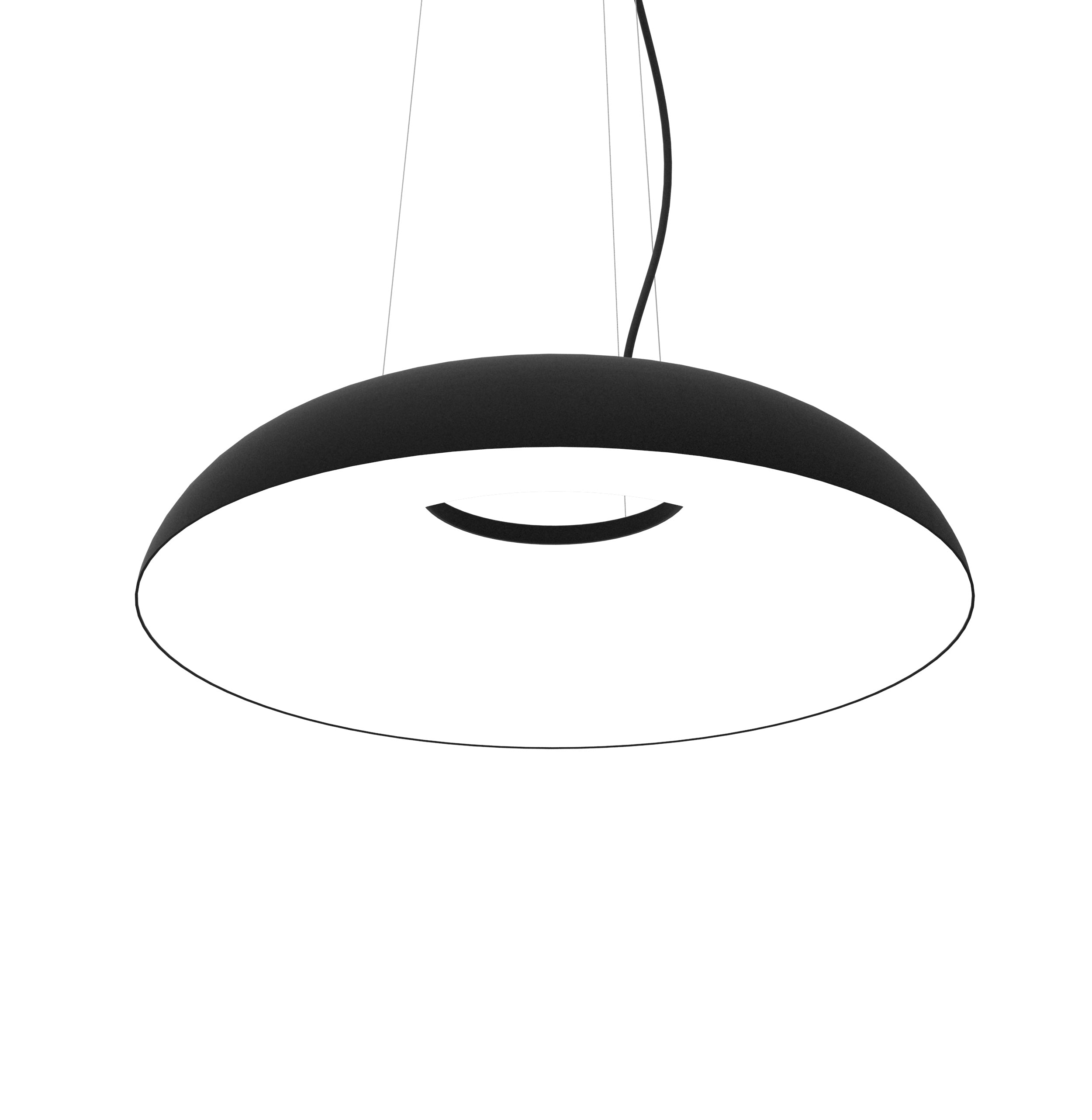 MAGGIOLONE embossed black pendant lamp