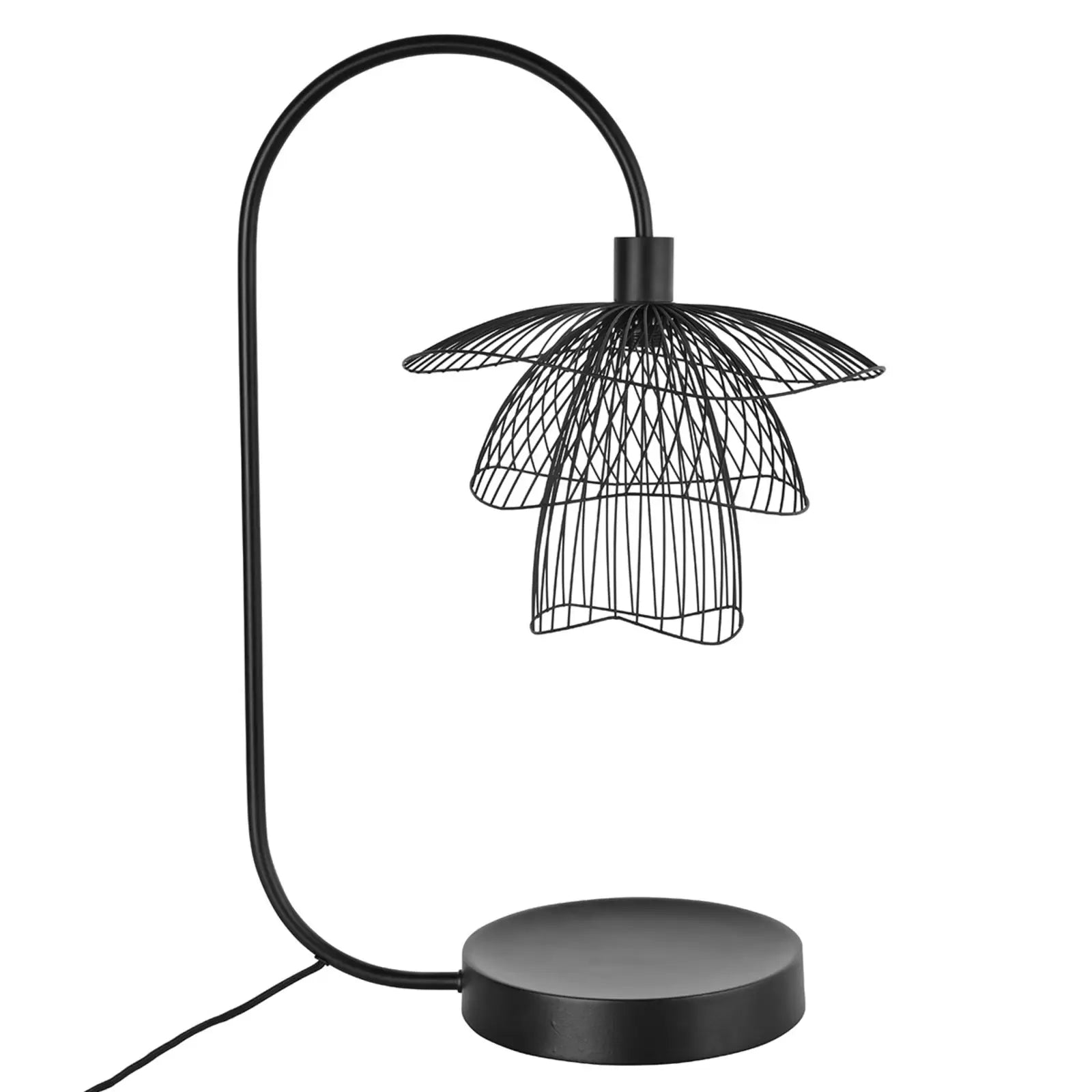 Black papillon table lamp