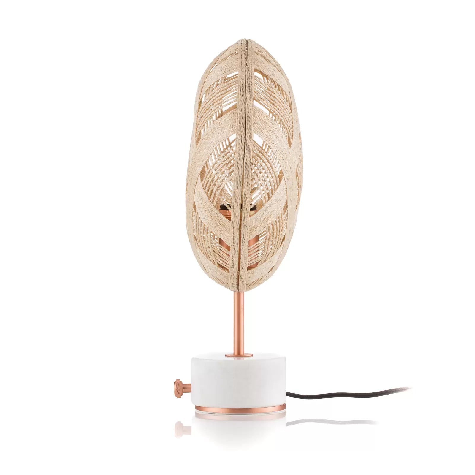 Chanpen Diamant Beige Table Lamp with a copper base