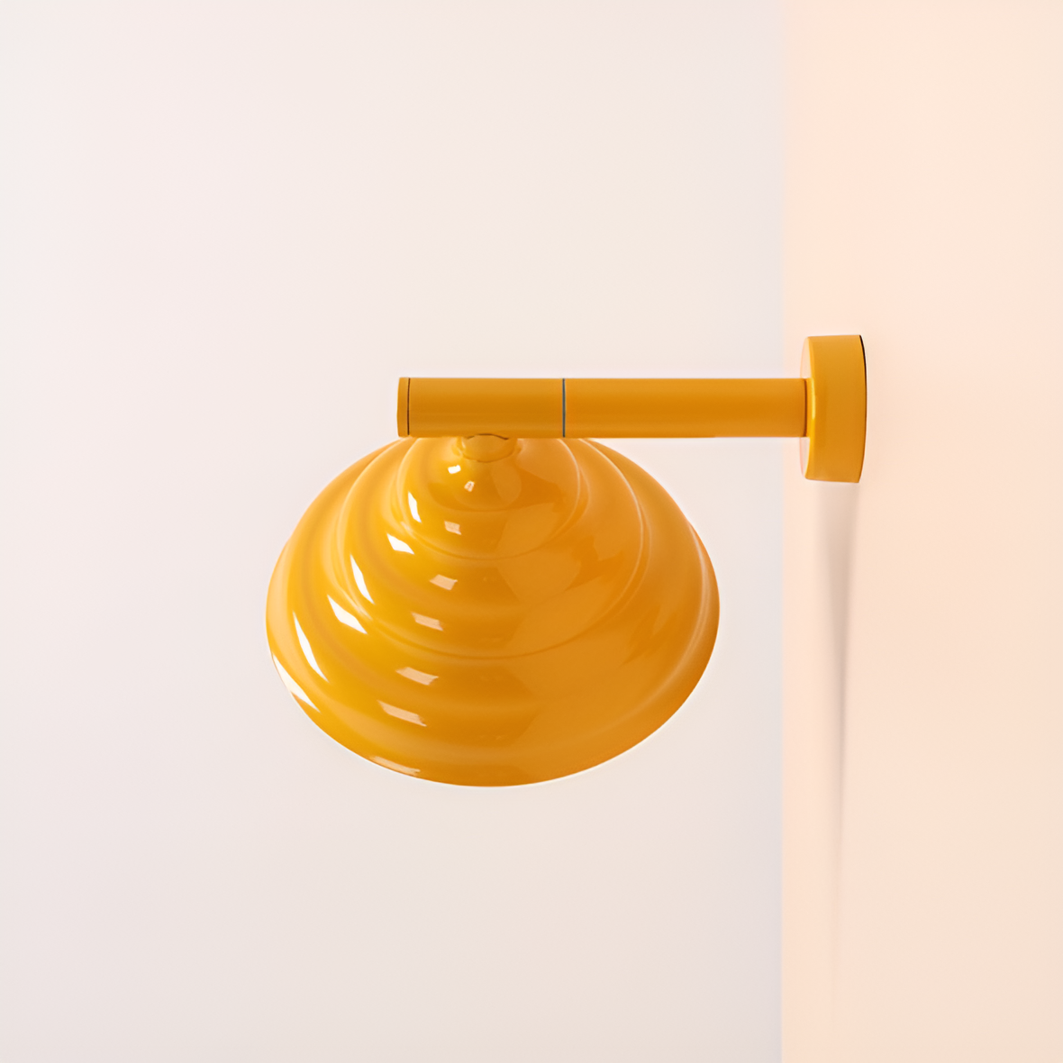 WAVE gelbe Wandleuchte