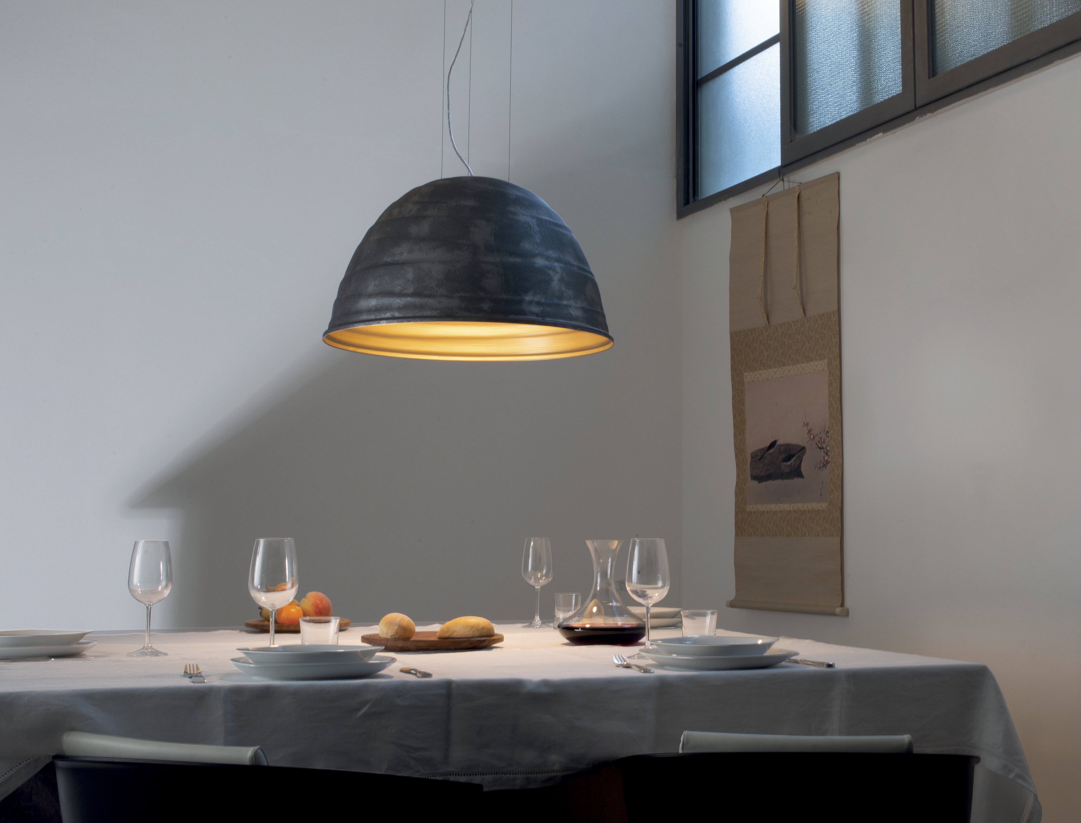 Metallic BABELE pendant lamp