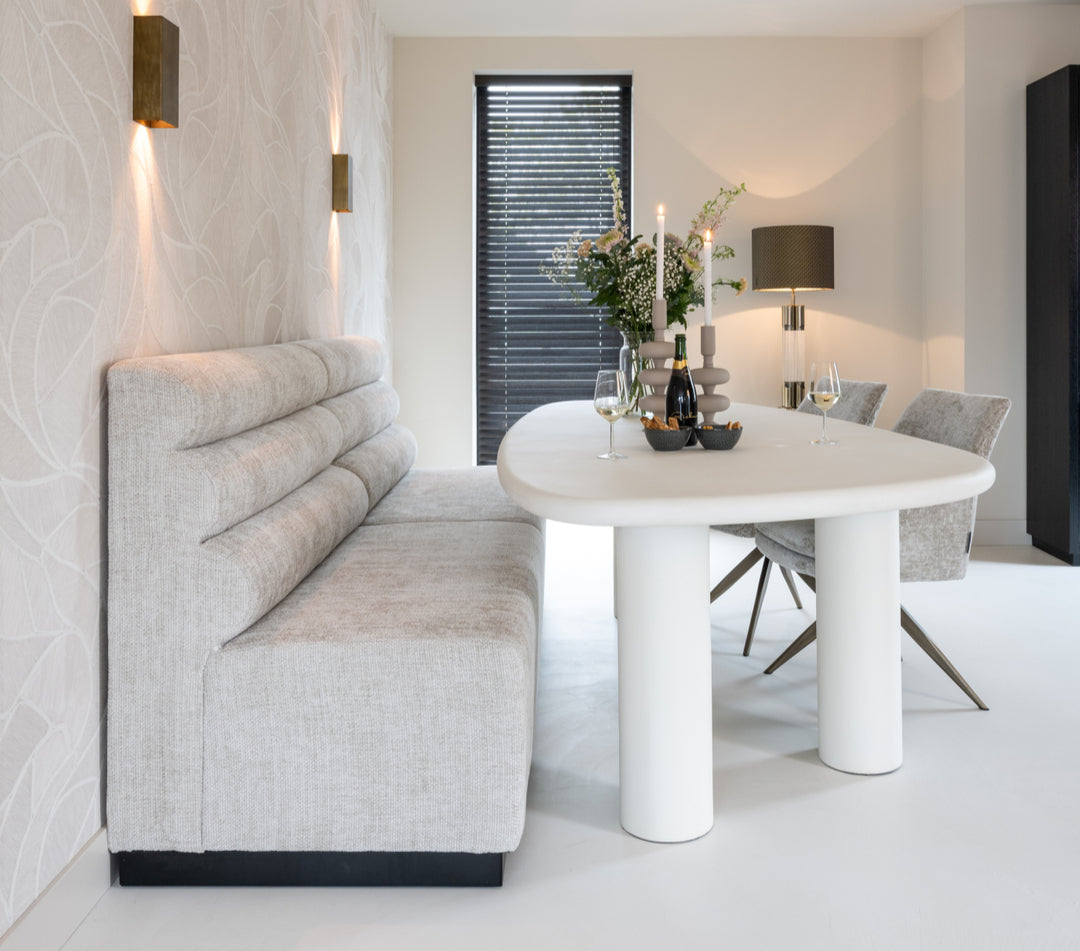 BLOOMSTONE white three-legged table