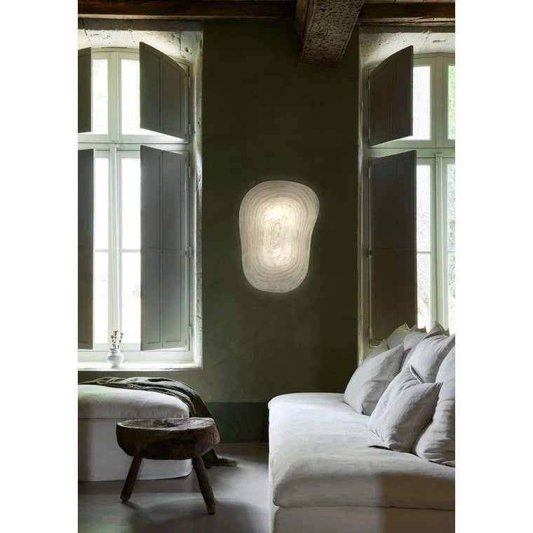 White nebulis wall lamp