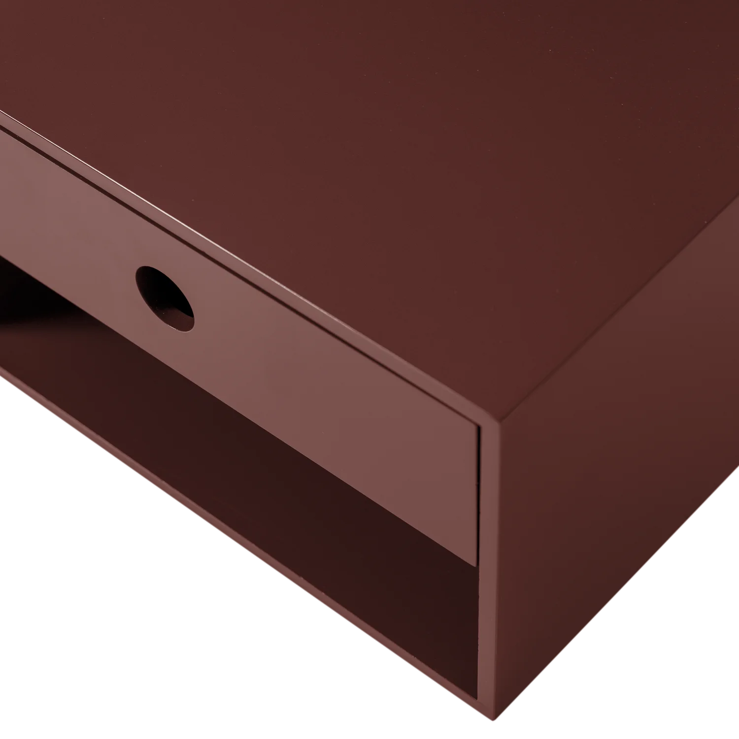 NANCY Burgundy Wall-Mounted Nightstand