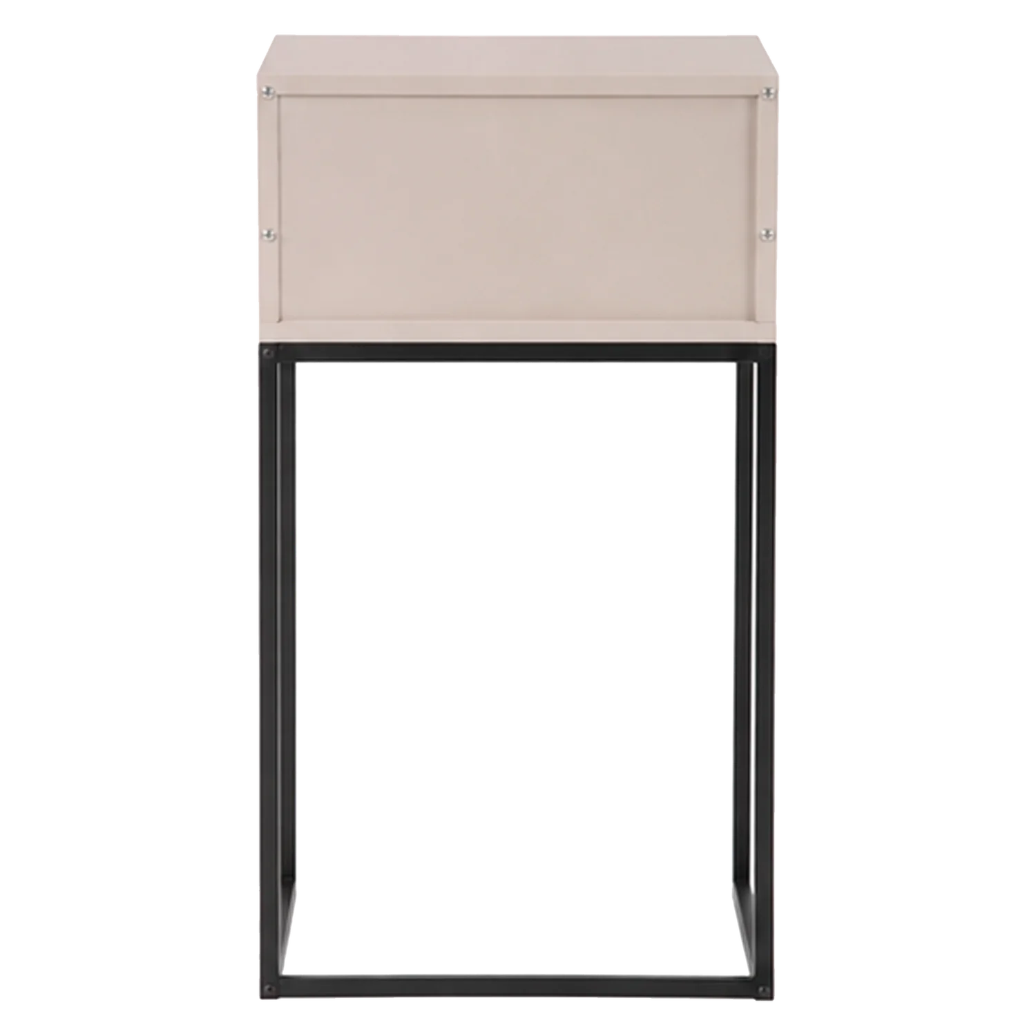 ZOLA Nightstand beige with black base