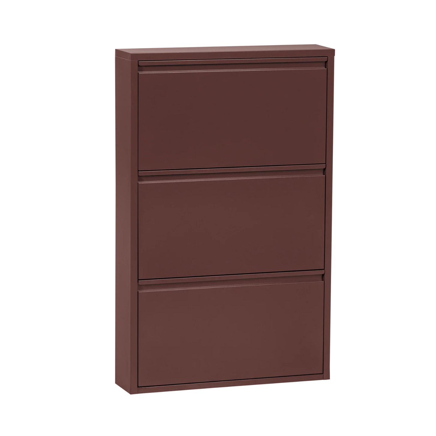 SABINE Burgundy Shoe Cabinet
