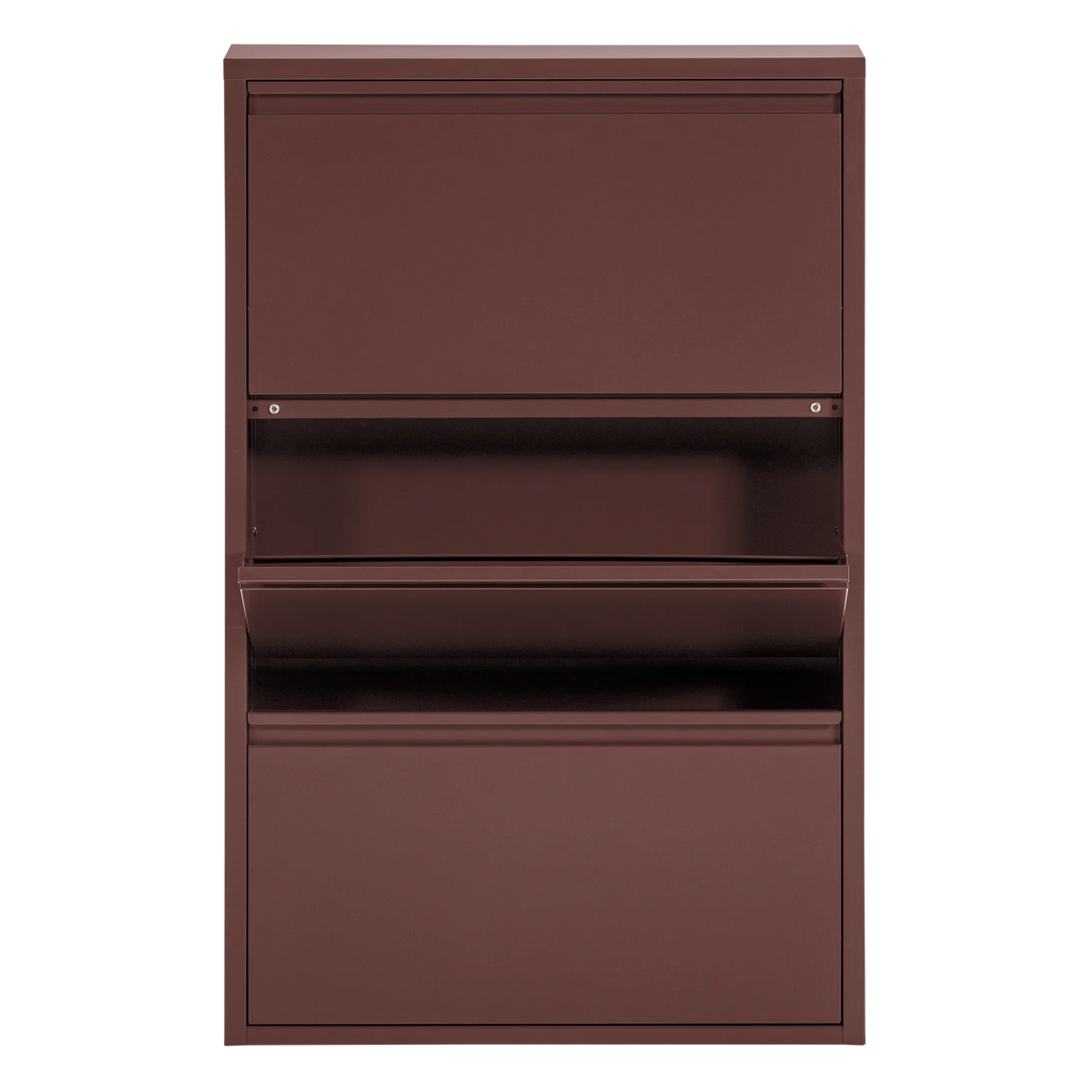 SABINE Burgundy Shoe Cabinet