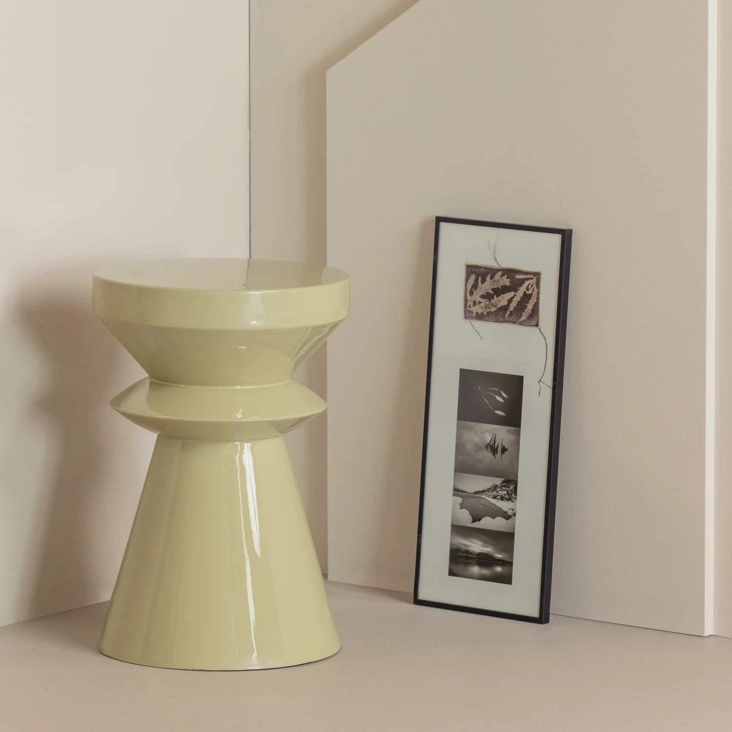 FEDDE Side Table Light Yellow