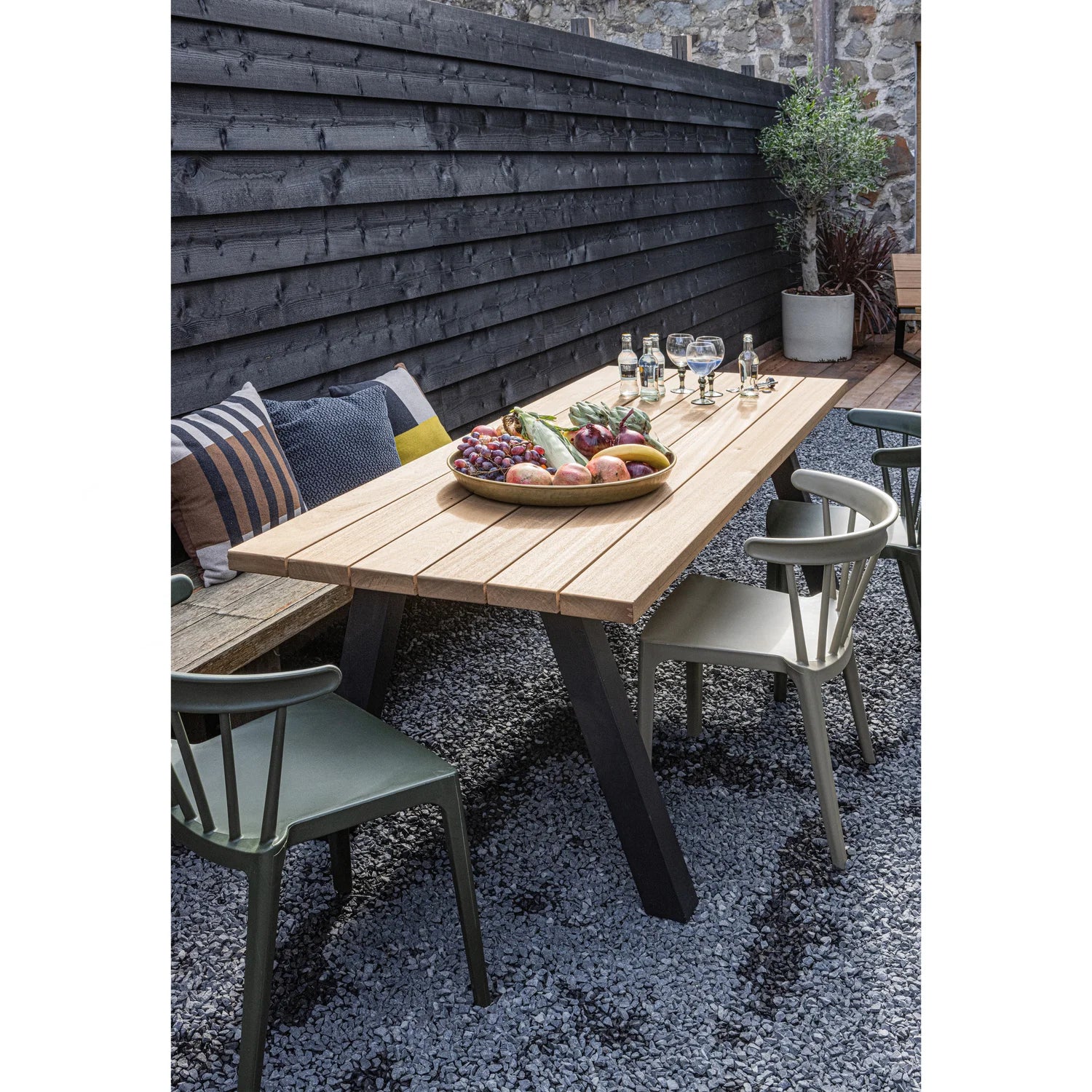 Garden table tablo wood thermo