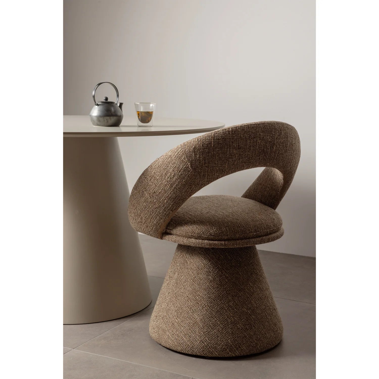 Winter Swivel Dining Chair Sand Melange