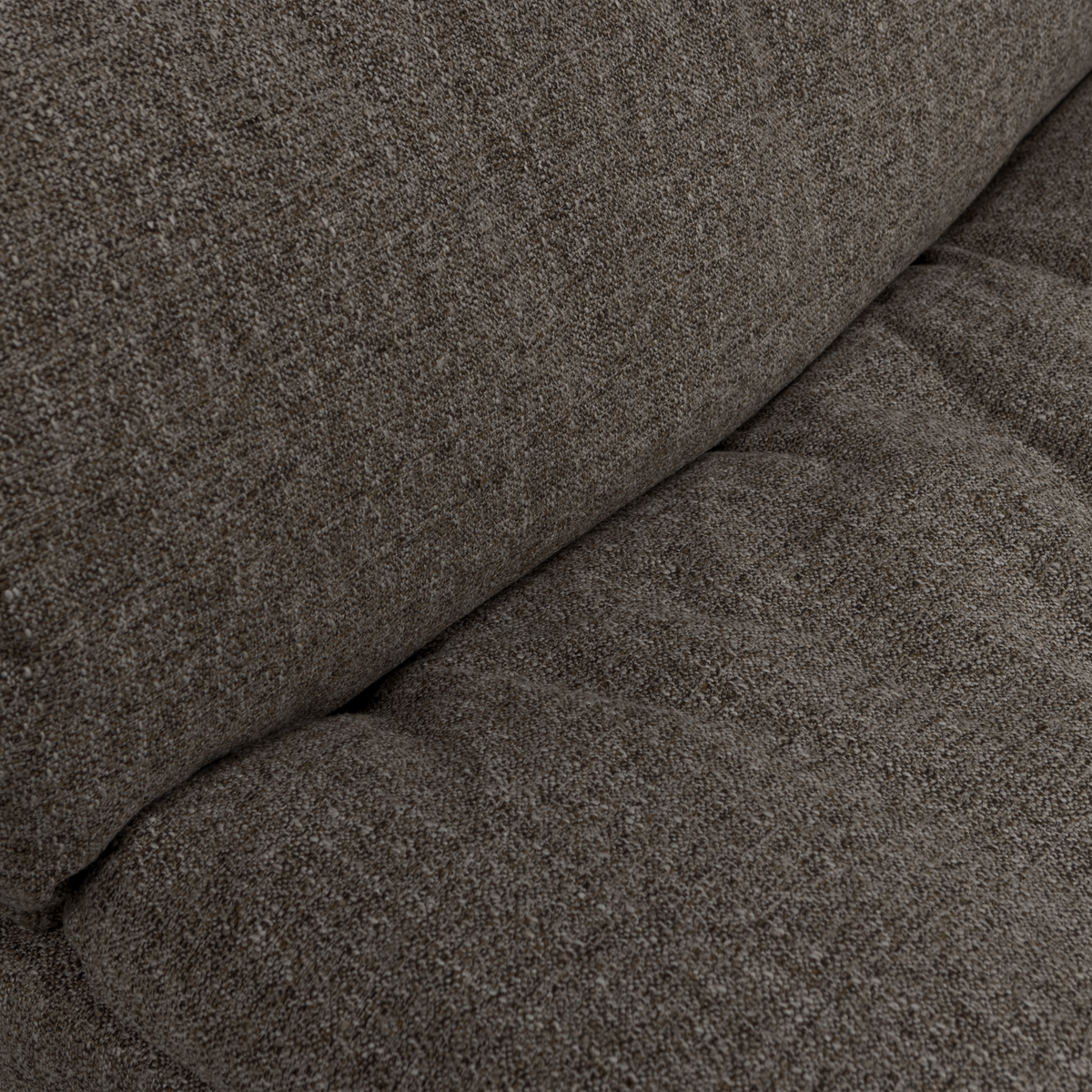 Sofa 2-osobowa BAGGY tkanina pleciona ciepły szary melanż – ujęcie 4