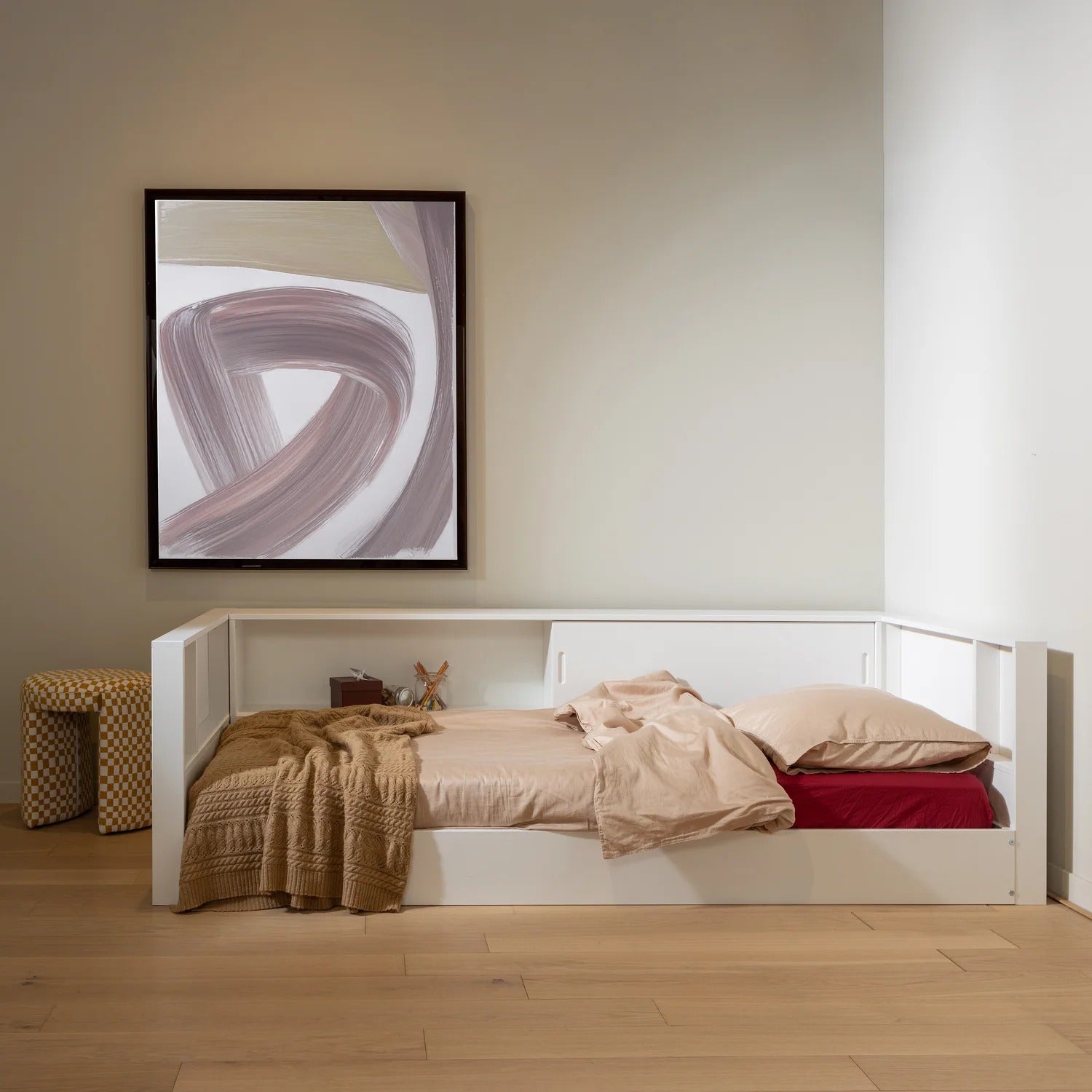 CARTER White Built-in Bed