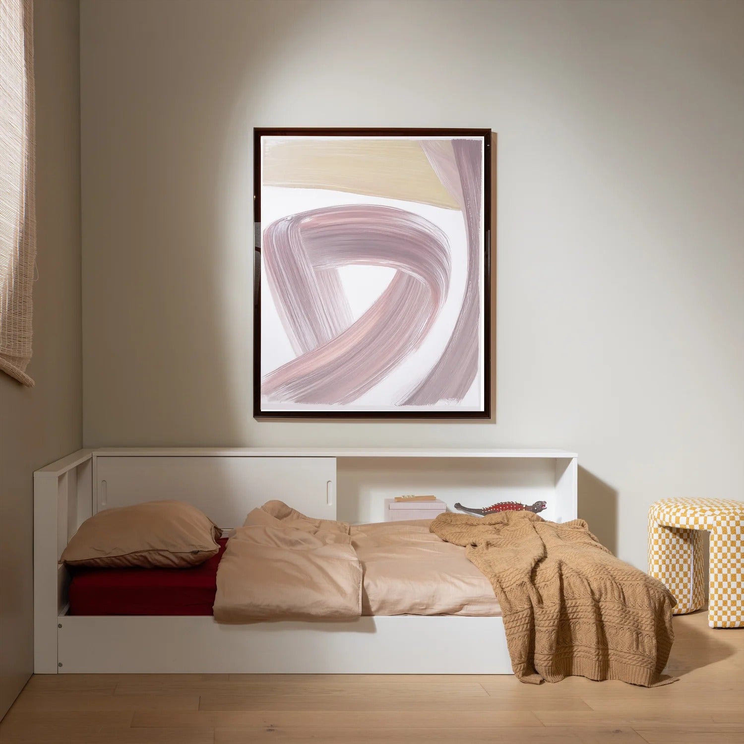 CARTER Corner Bed in White