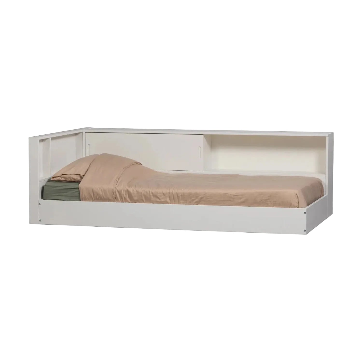 CARTER Corner Bed in White