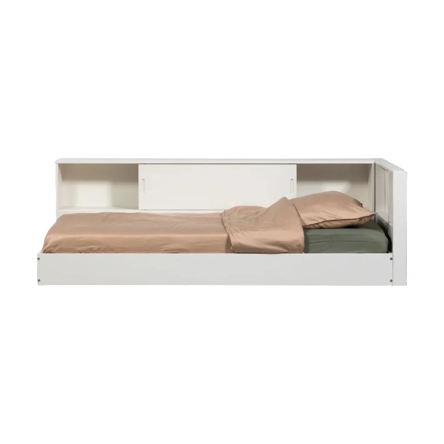 CARTER Corner Bed in White