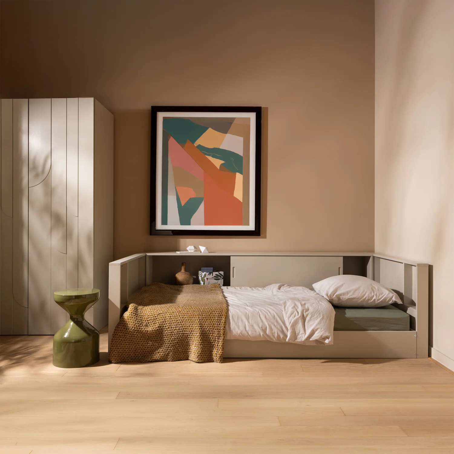 CARTER Beige Built-in Bed